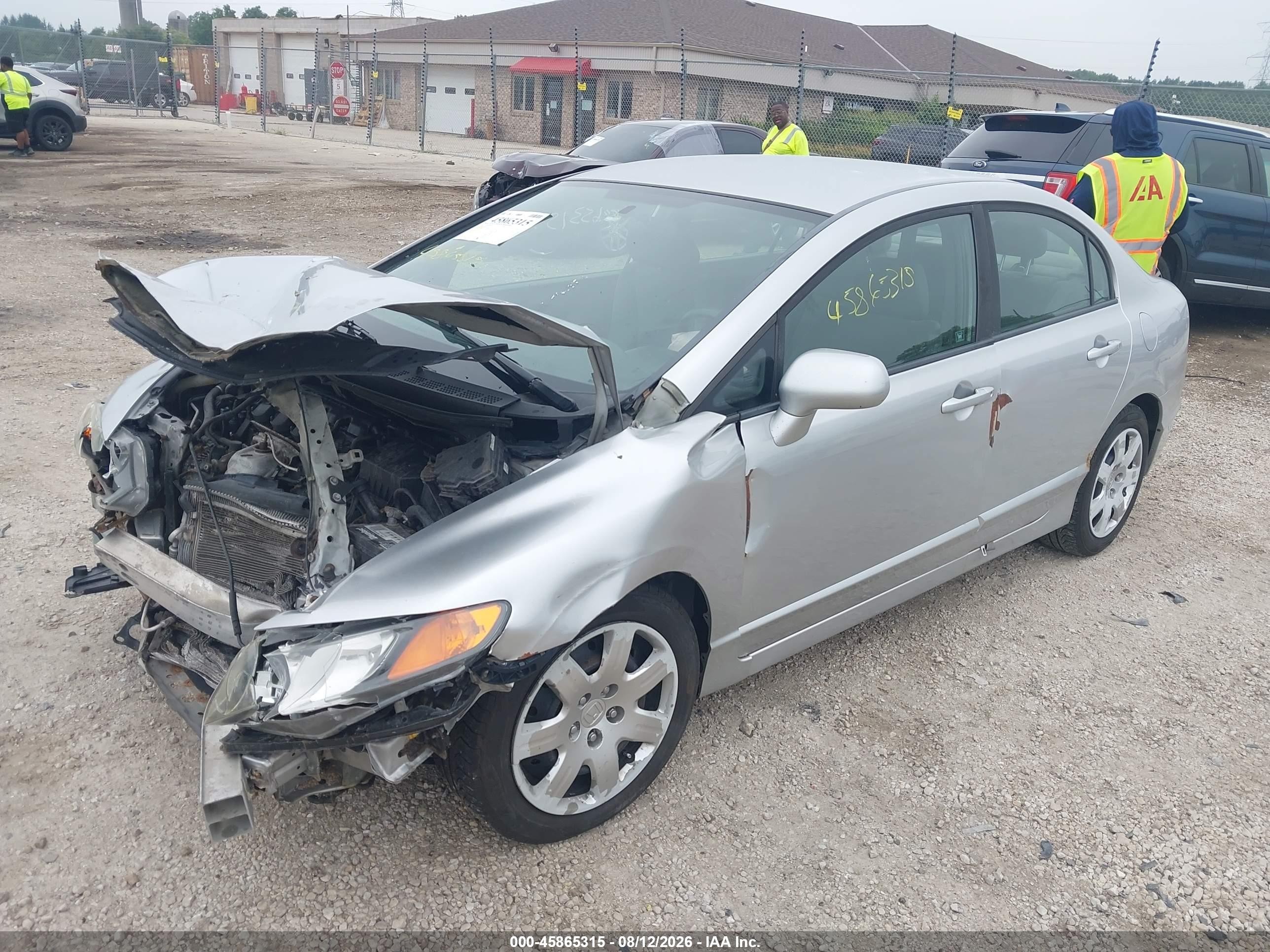 2008 Honda Civic Lx Silver vin: 1HGFA165X8L017707