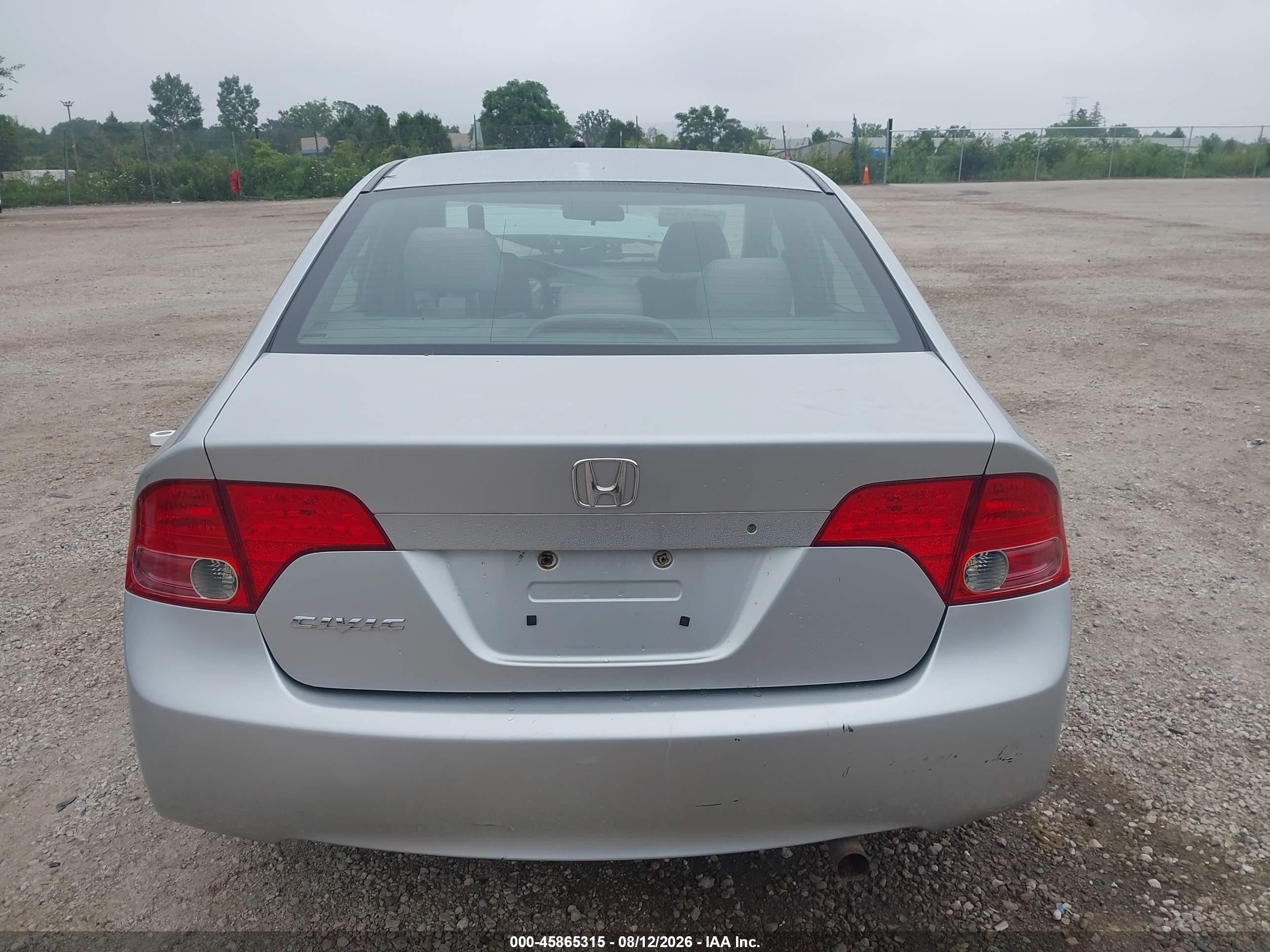 2008 Honda Civic Lx Silver vin: 1HGFA165X8L017707