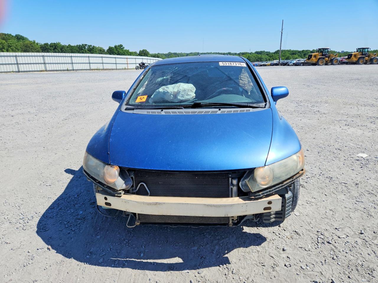 2008 Honda Civic Lx Синий vin: 1HGFA165X8L018954
