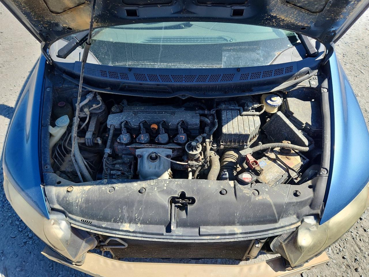 2008 Honda Civic Lx Синий vin: 1HGFA165X8L018954