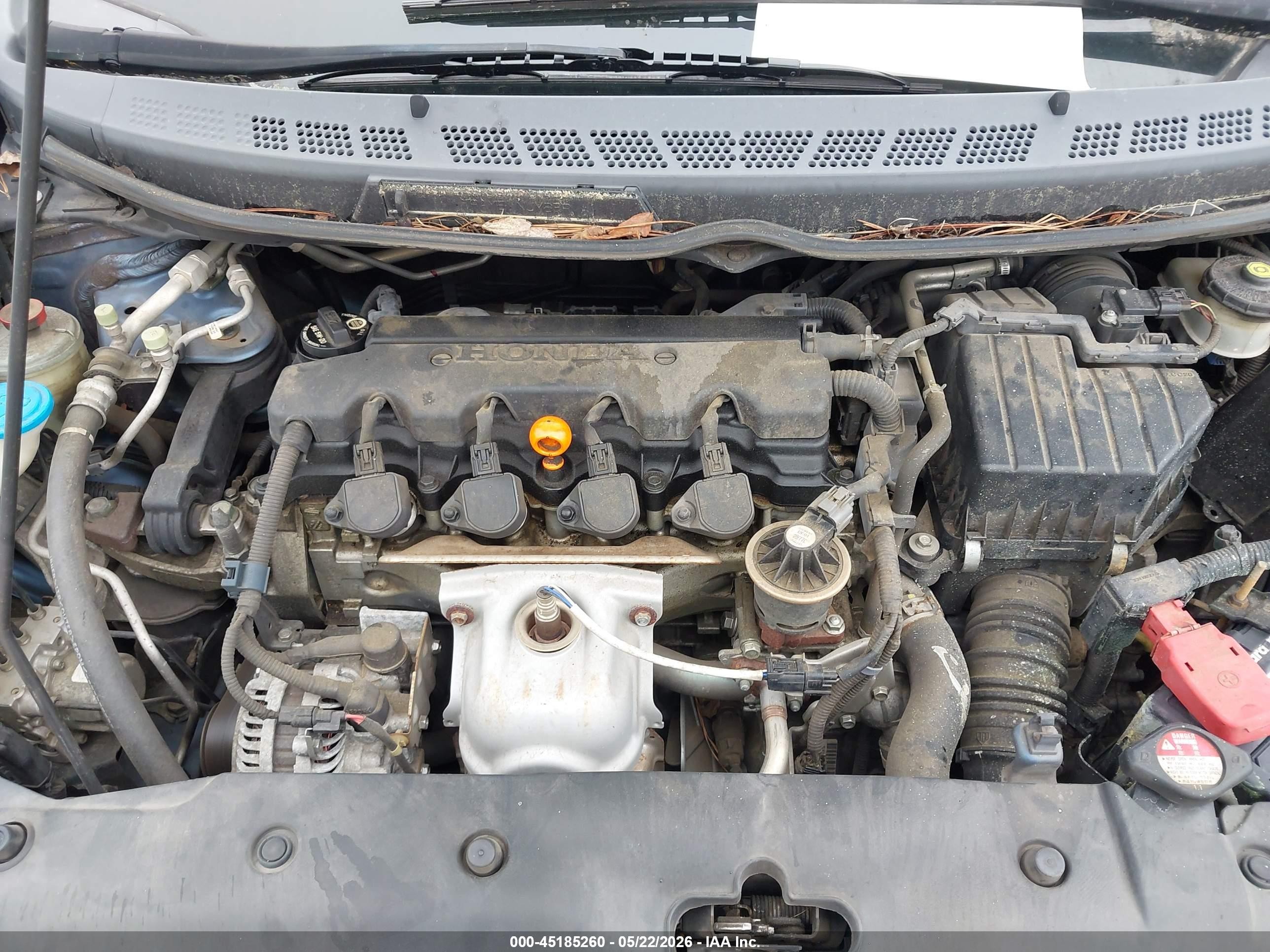 2008 Honda Civic Lx Синий vin: 1HGFA165X8L032160