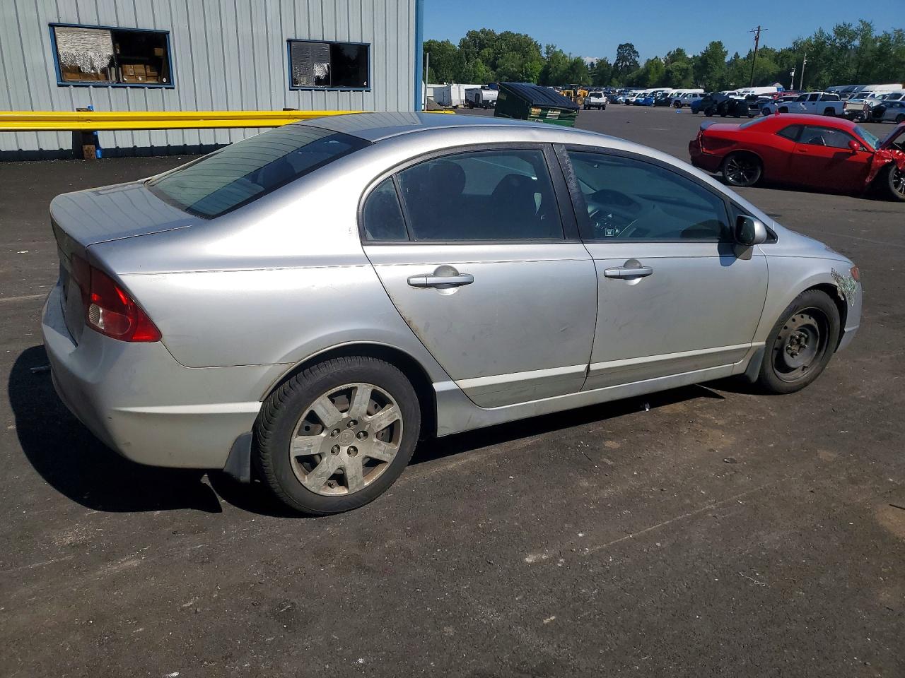 2008 Honda Civic Lx Silver vin: 1HGFA165X8L054384