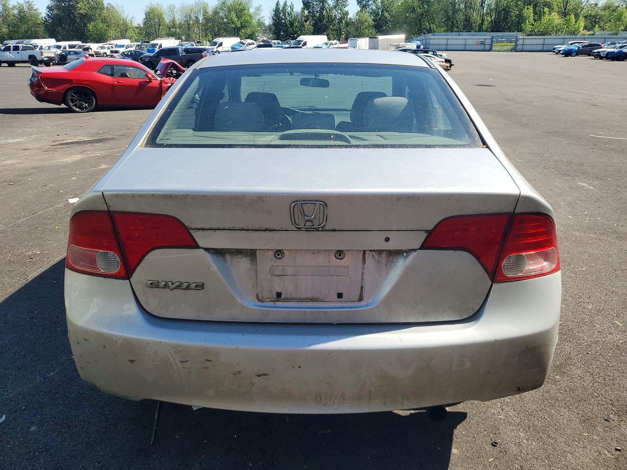 2008 Honda Civic Lx Silver vin: 1HGFA165X8L054384