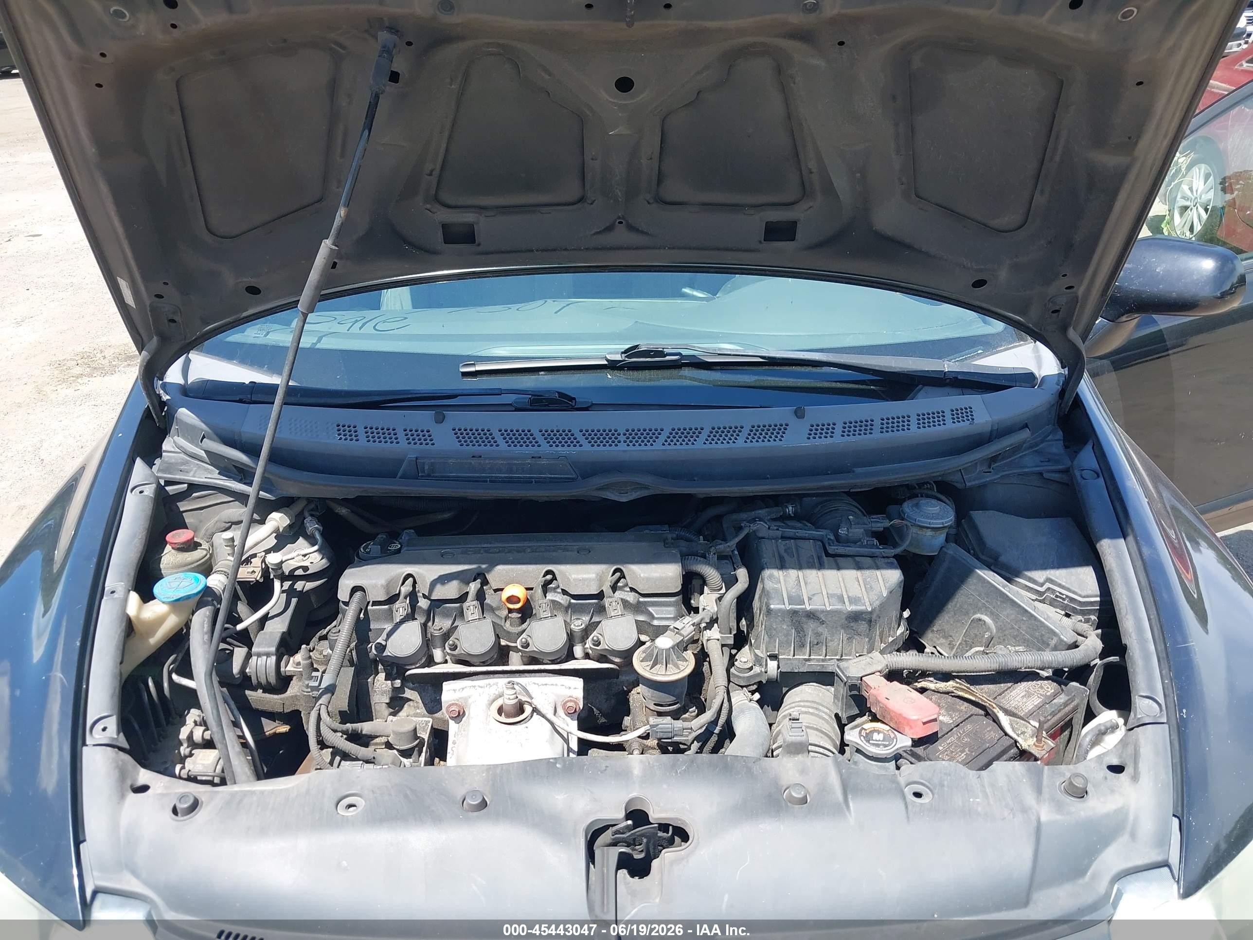 2008 Honda Civic Lx Blue vin: 1HGFA165X8L061660
