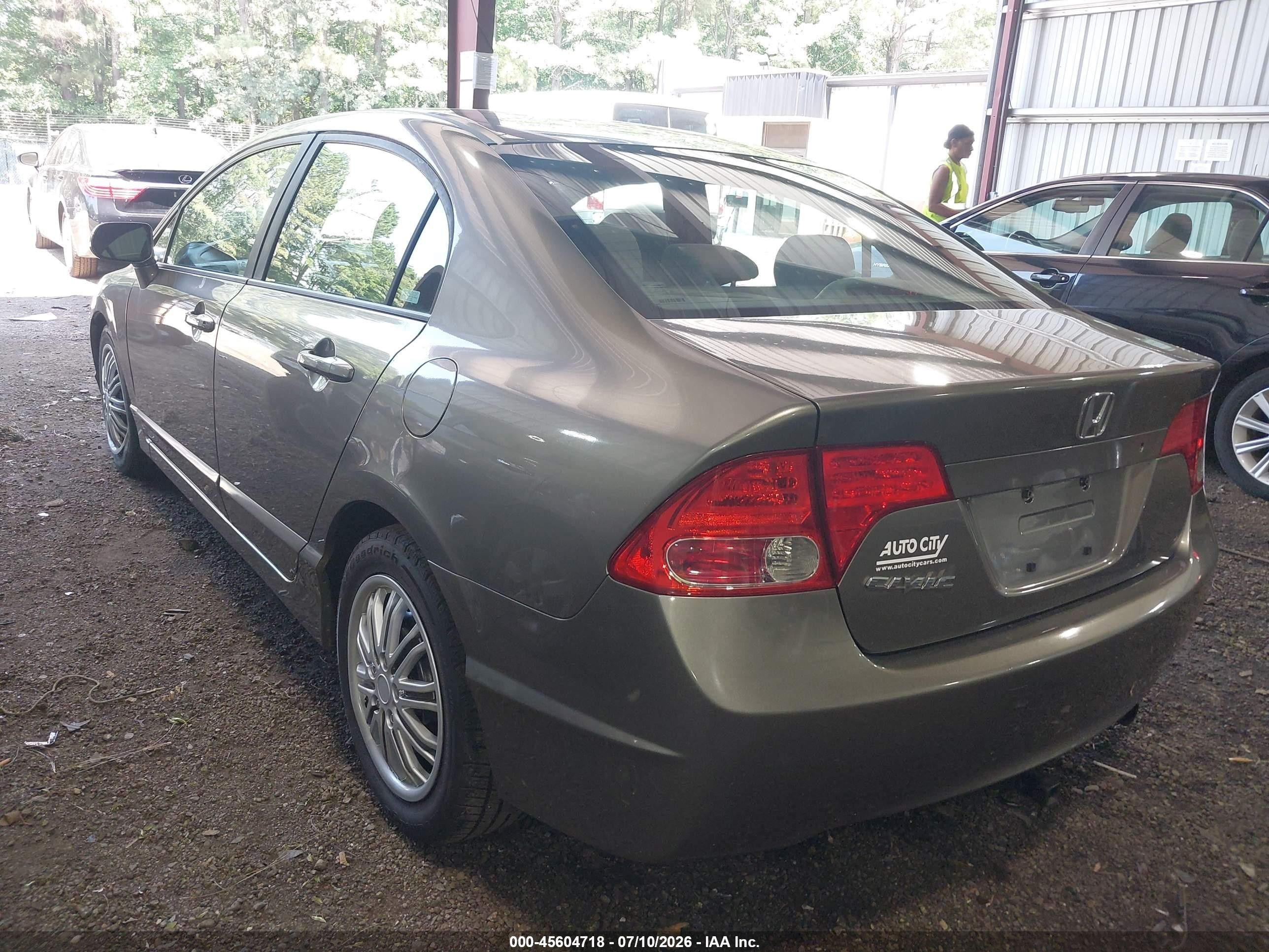 2008 Honda Civic Lx Серый vin: 1HGFA165X8L062517