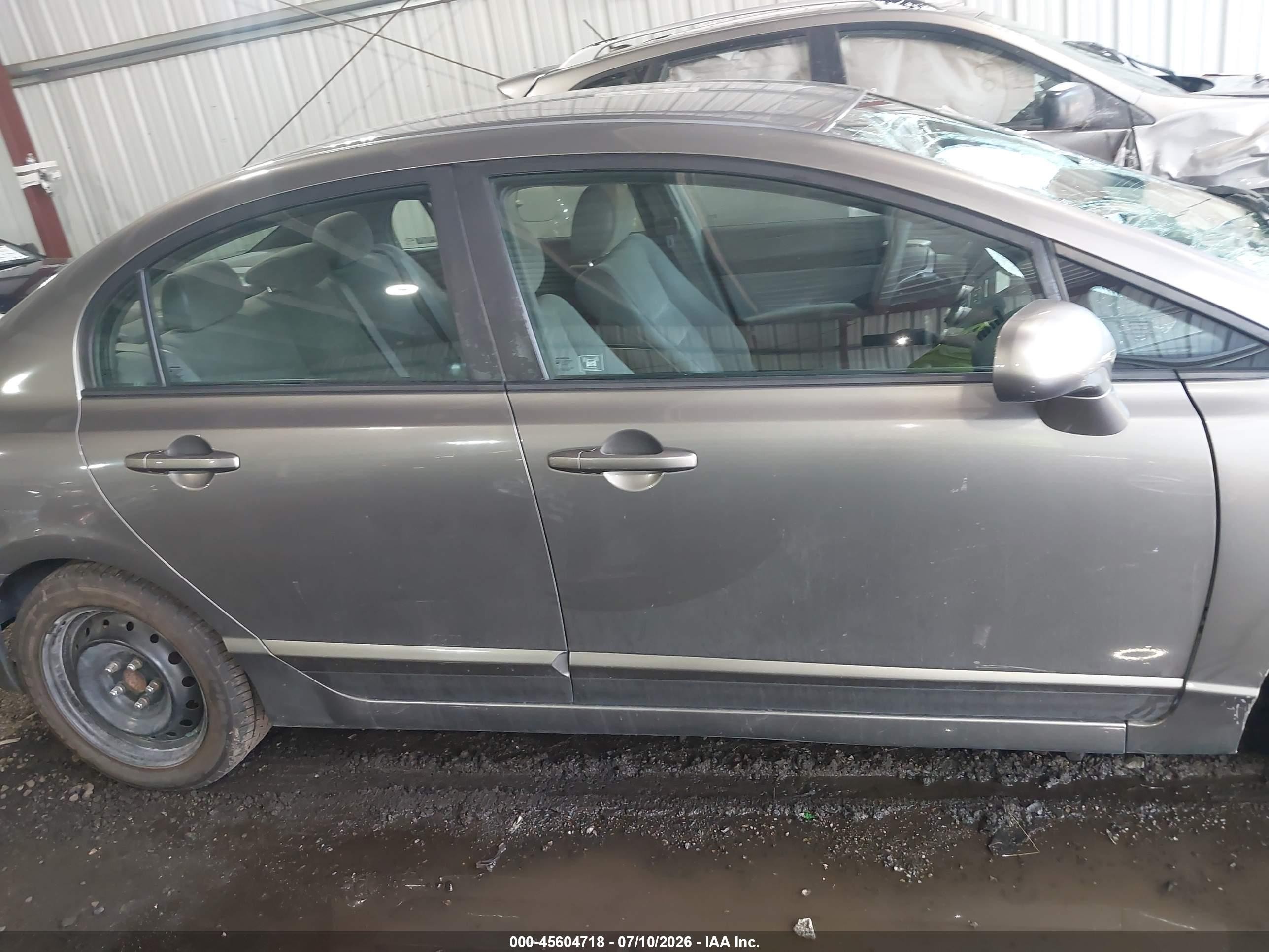 2008 Honda Civic Lx Серый vin: 1HGFA165X8L062517
