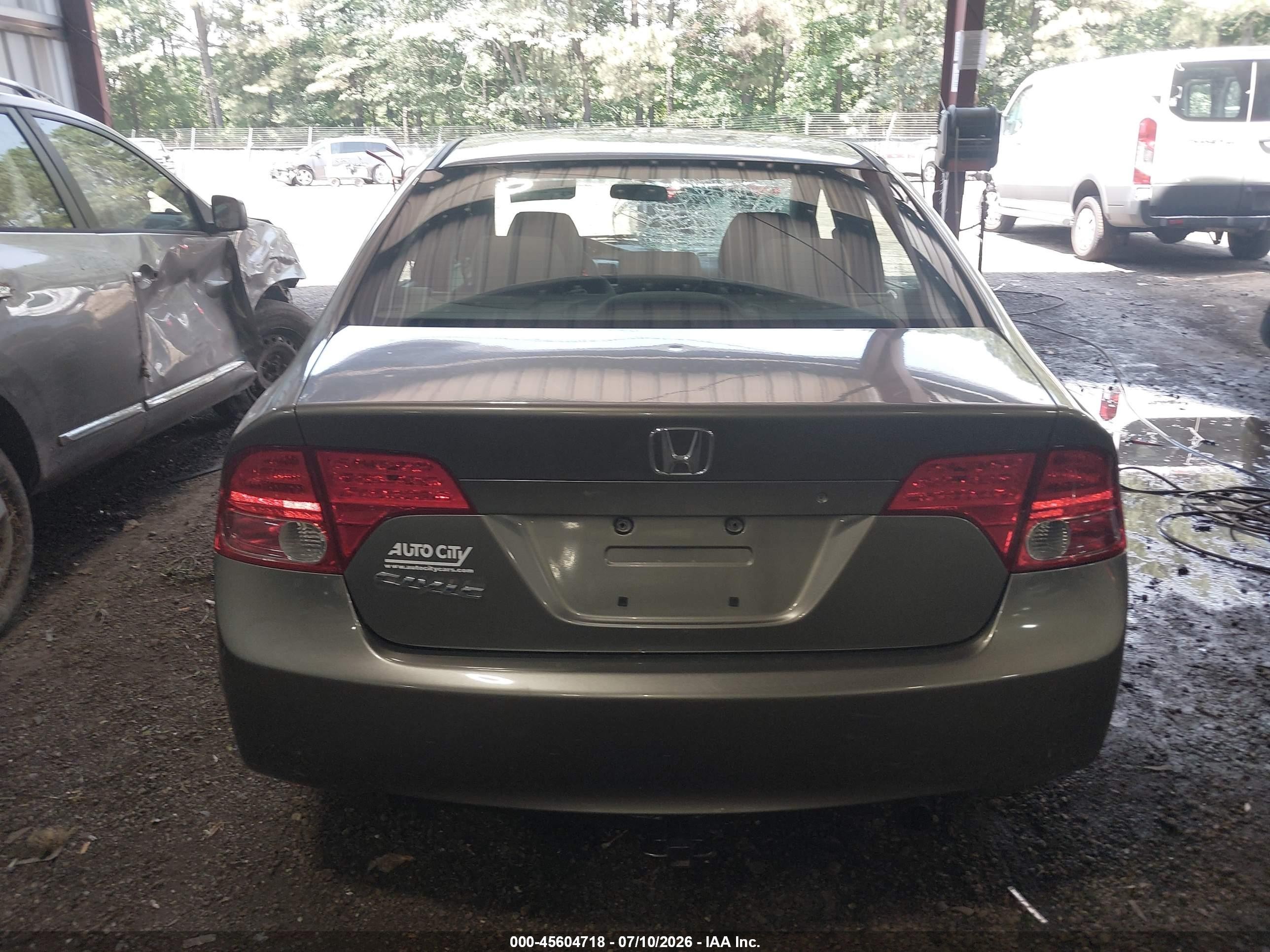 2008 Honda Civic Lx Серый vin: 1HGFA165X8L062517