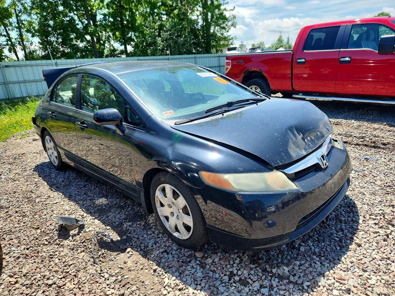 2008 Honda Civic Lx Угольный vin: 1HGFA165X8L075378