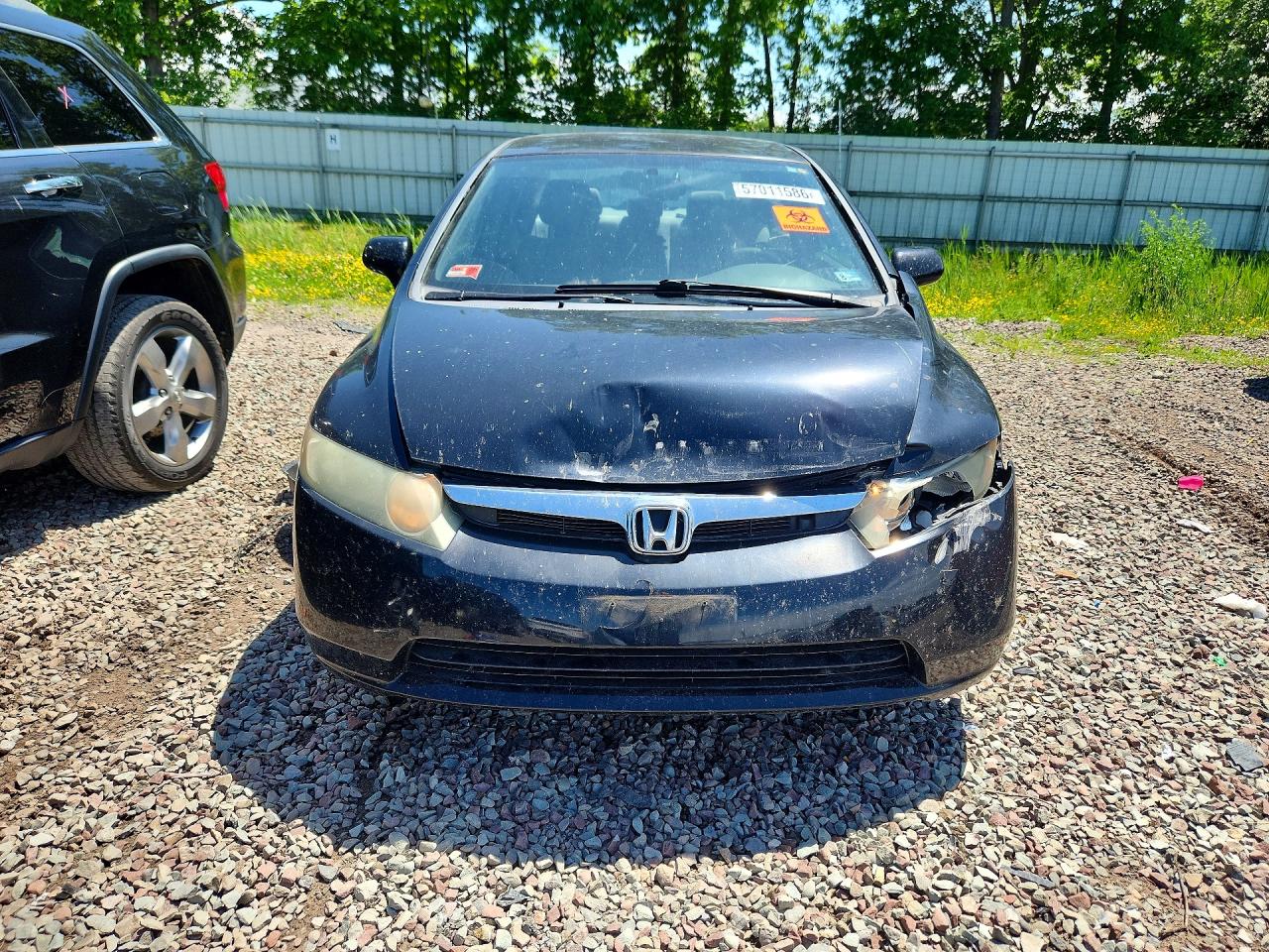 2008 Honda Civic Lx Угольный vin: 1HGFA165X8L075378