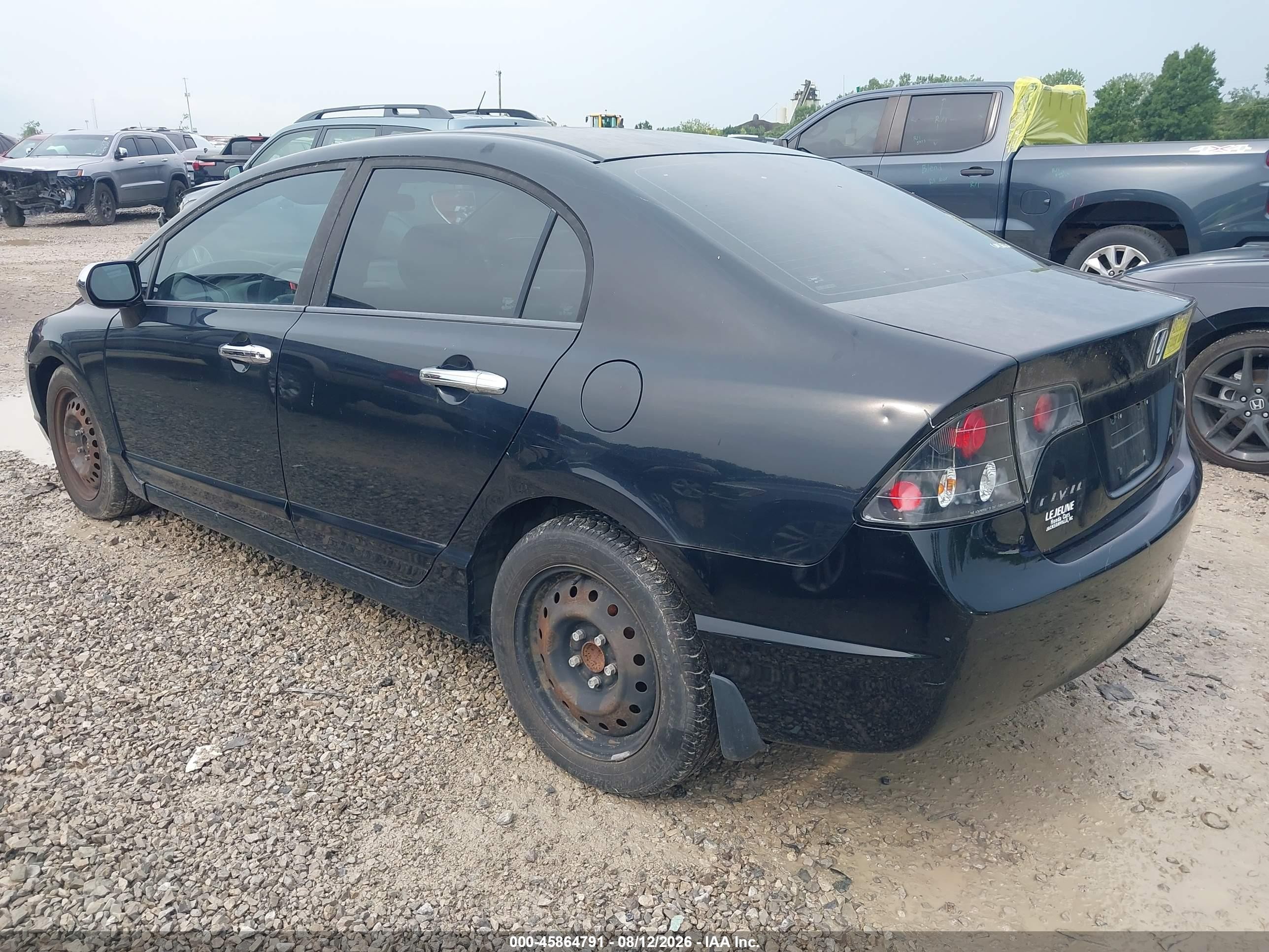 2008 Honda Civic Lx Черный vin: 1HGFA165X8L084677