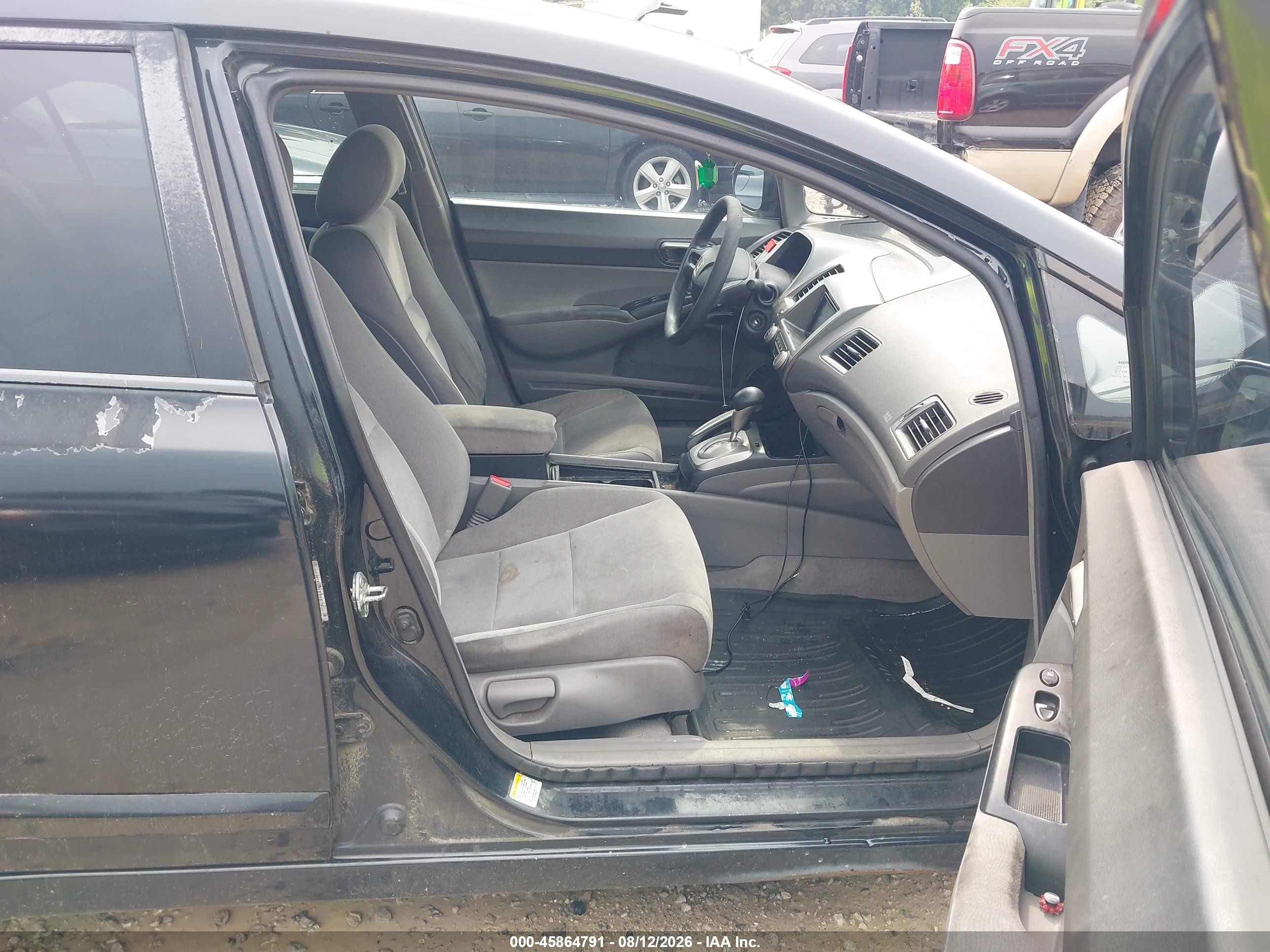 2008 Honda Civic Lx Черный vin: 1HGFA165X8L084677