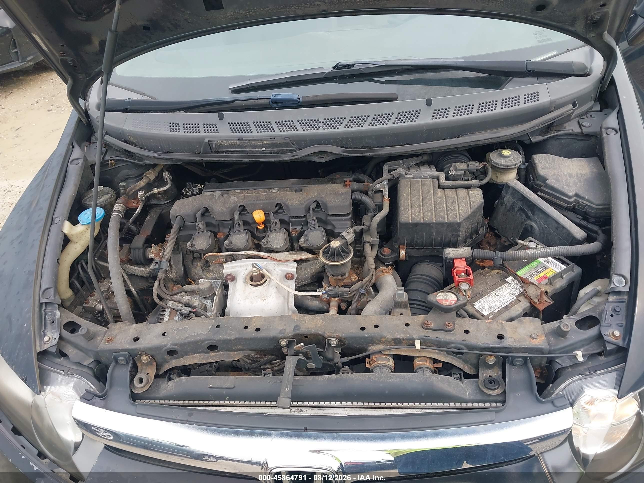 2008 Honda Civic Lx Черный vin: 1HGFA165X8L084677