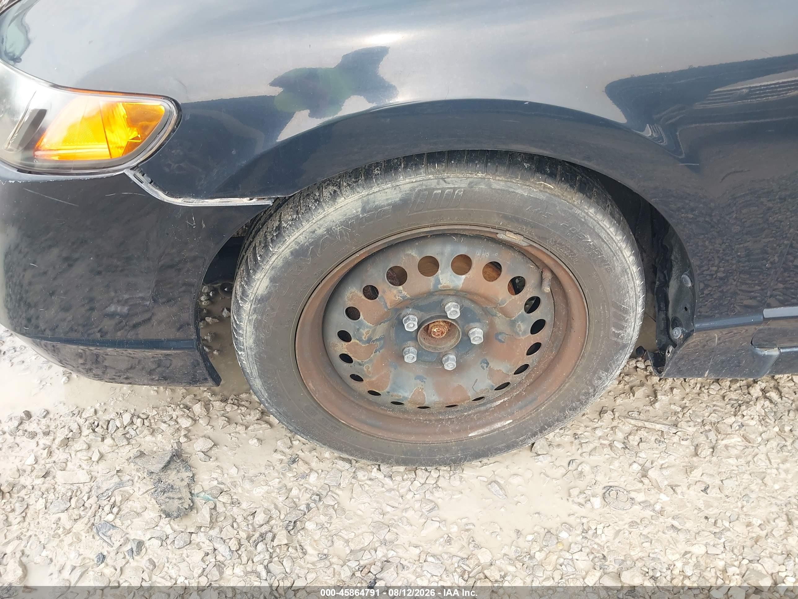 2008 Honda Civic Lx Черный vin: 1HGFA165X8L084677