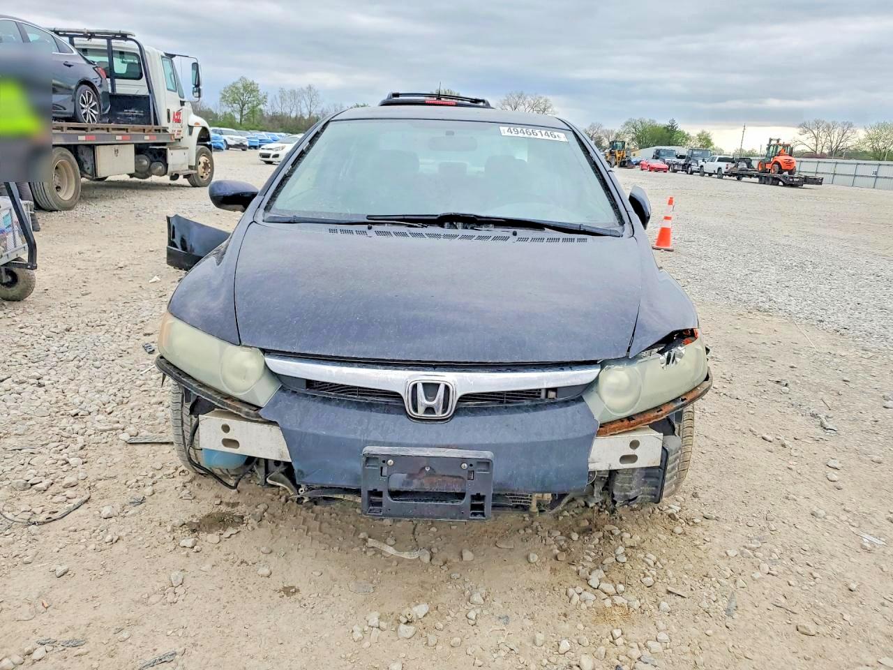 2008 Honda Civic Lx Black vin: 1HGFA165X8L086056