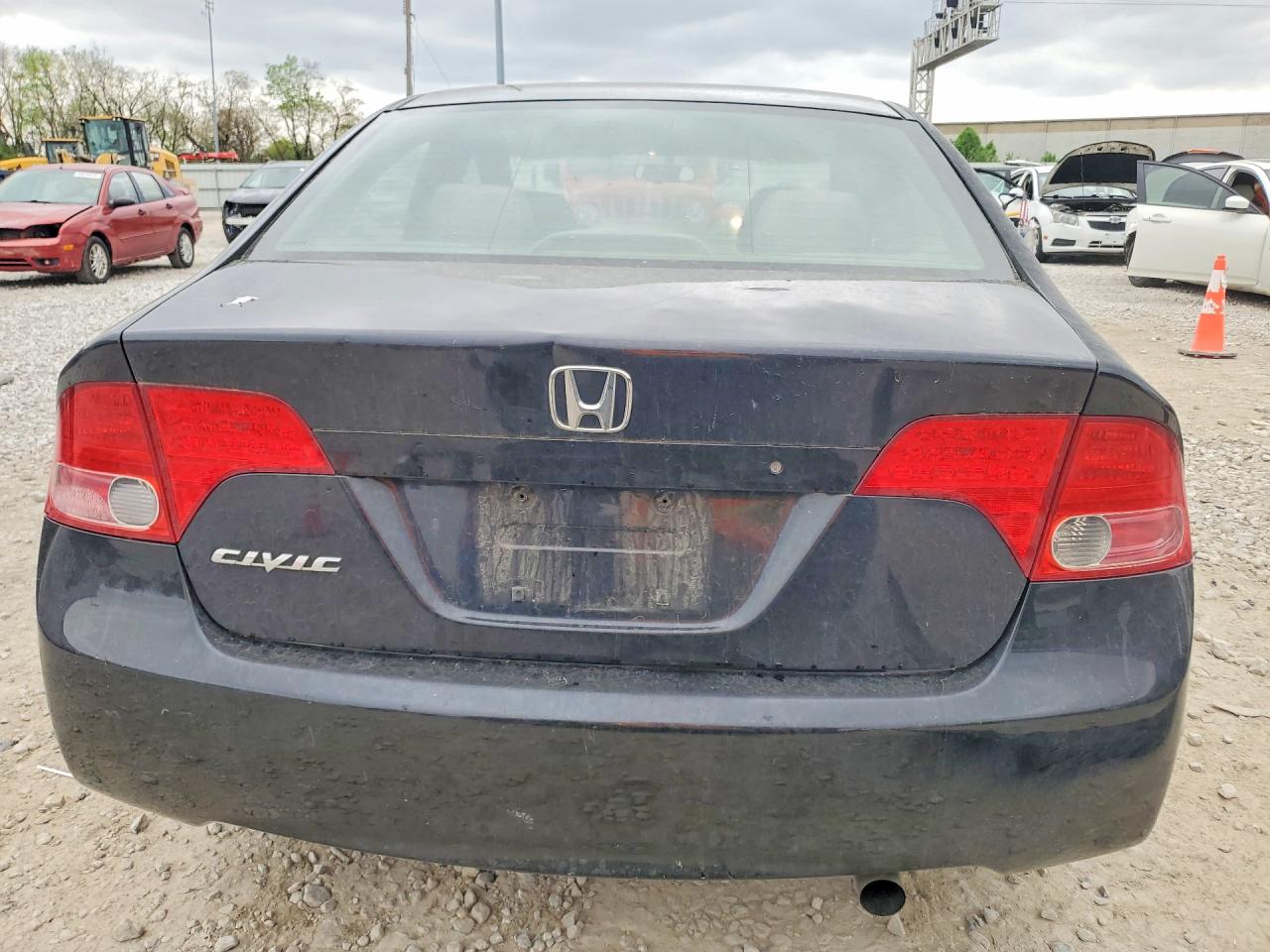 2008 Honda Civic Lx Black vin: 1HGFA165X8L086056