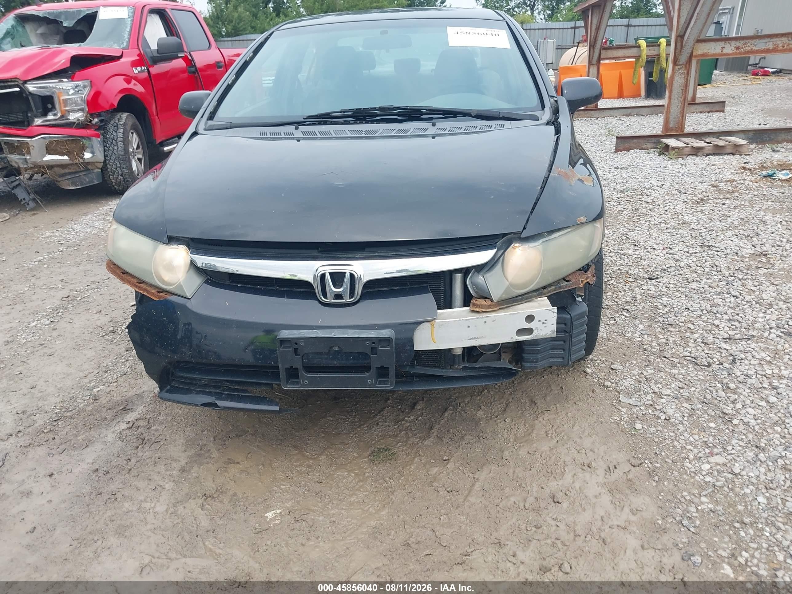 2008 Honda Civic Lx Black vin: 1HGFA165X8L098742