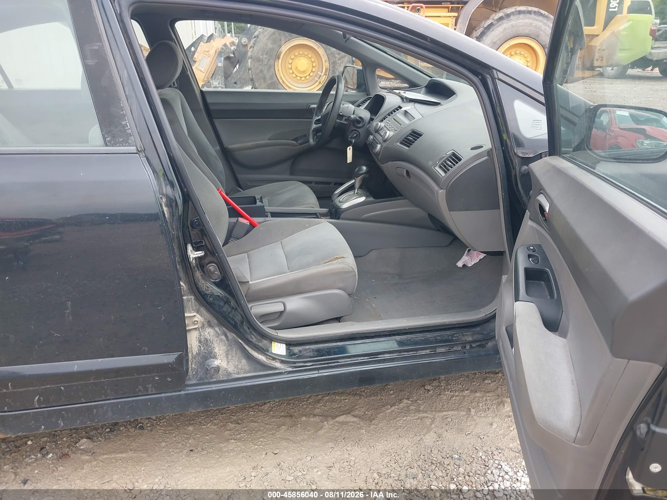 2008 Honda Civic Lx Black vin: 1HGFA165X8L098742