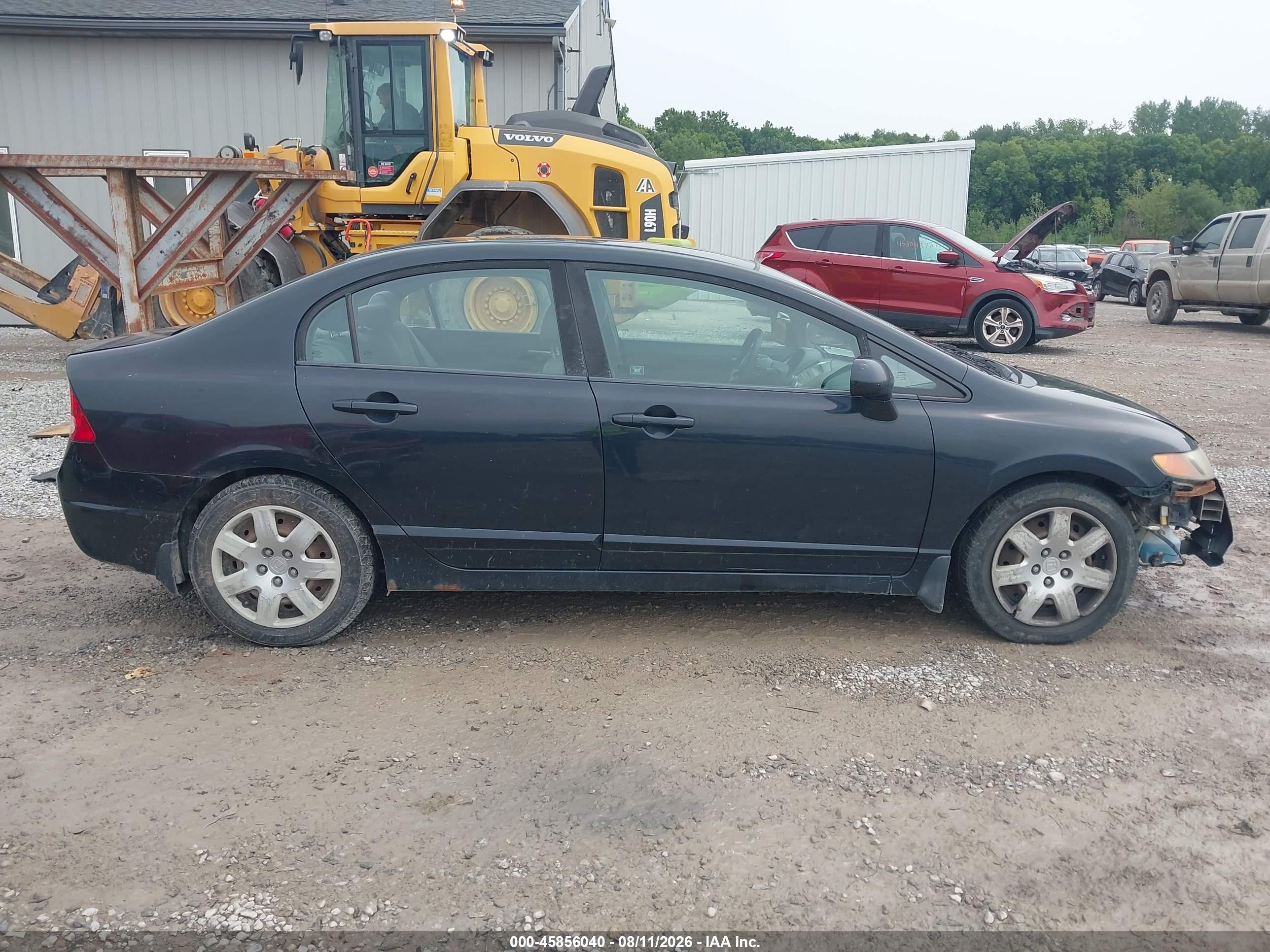 2008 Honda Civic Lx Black vin: 1HGFA165X8L098742