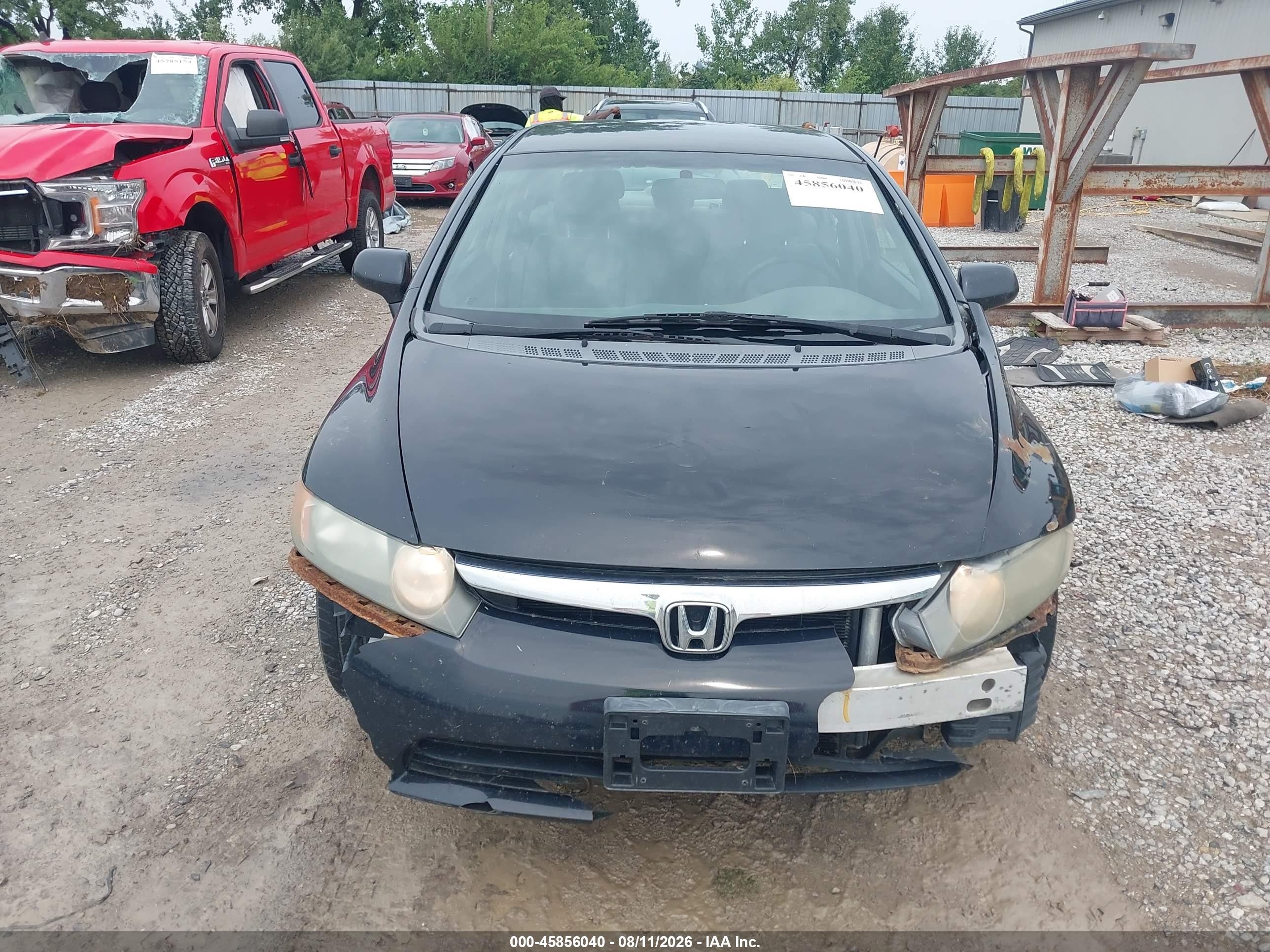 2008 Honda Civic Lx Black vin: 1HGFA165X8L098742