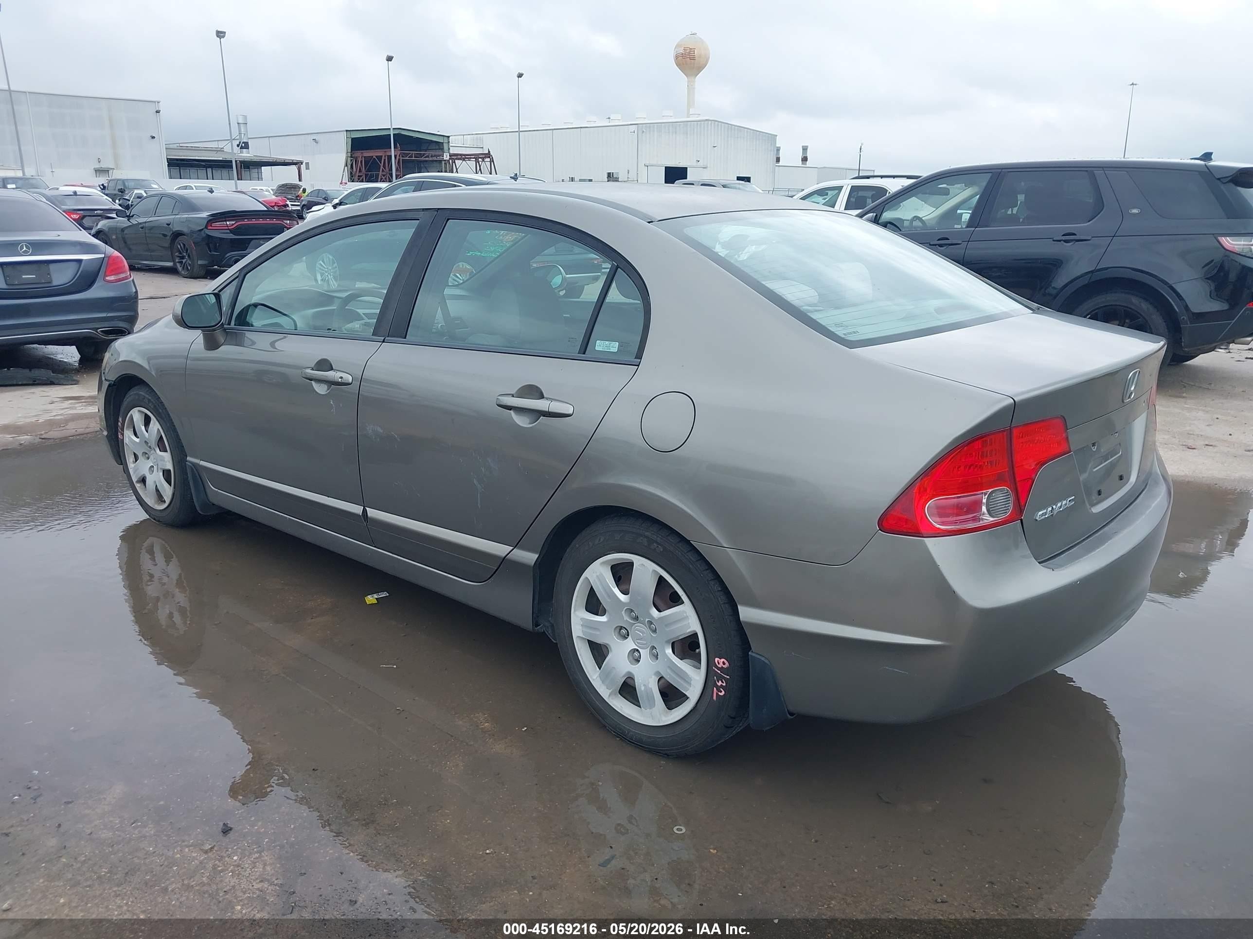 2008 Honda Civic Lx Gray vin: 1HGFA165X8L108041