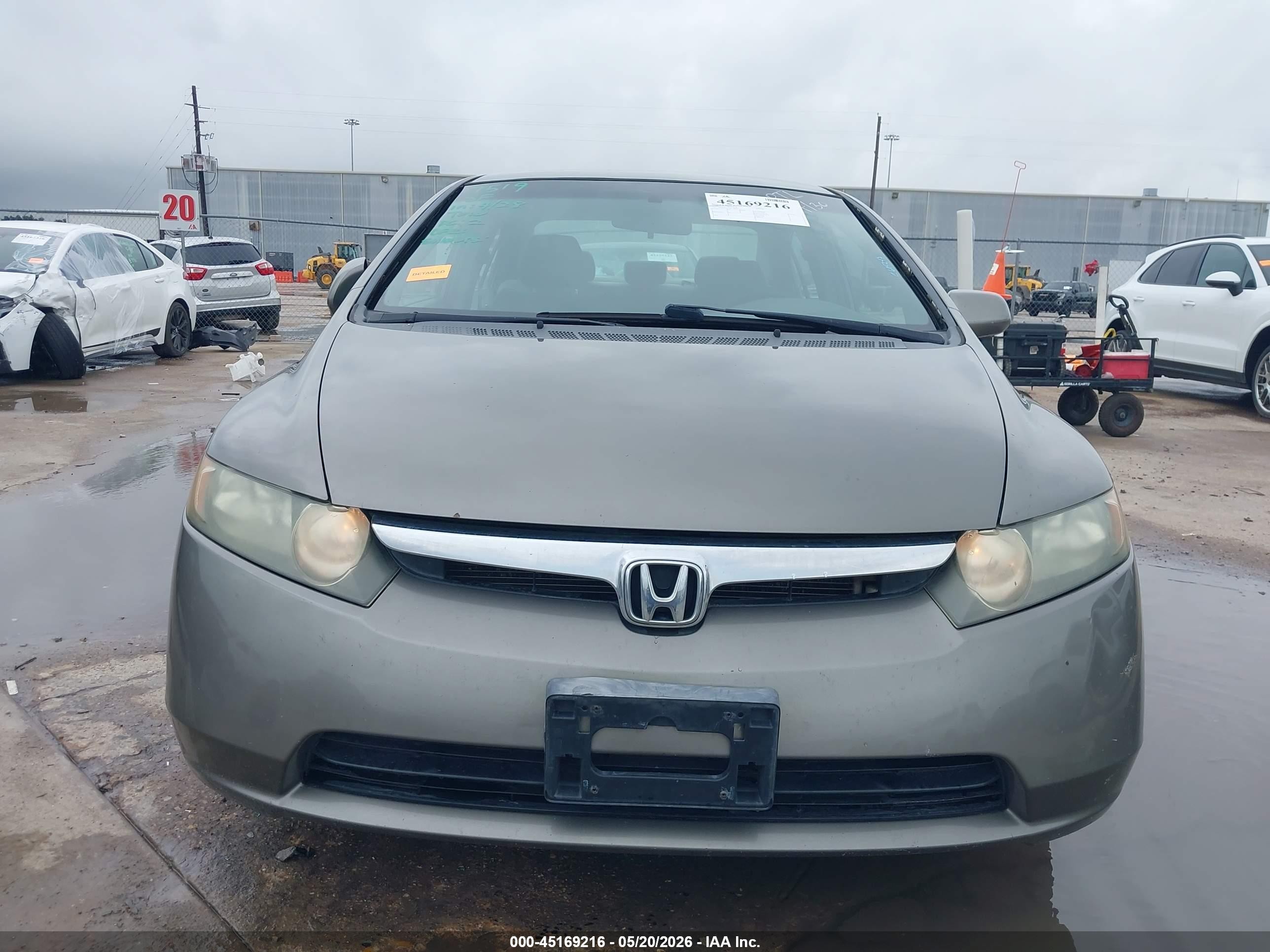 2008 Honda Civic Lx Gray vin: 1HGFA165X8L108041