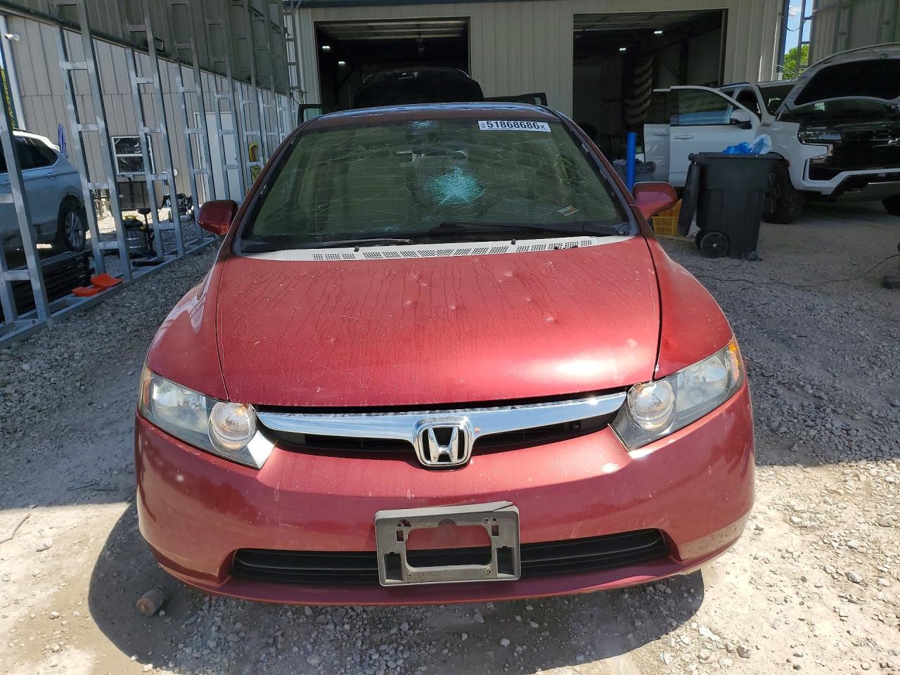 2008 Honda Civic Lx Maroon vin: 1HGFA165X8L108735
