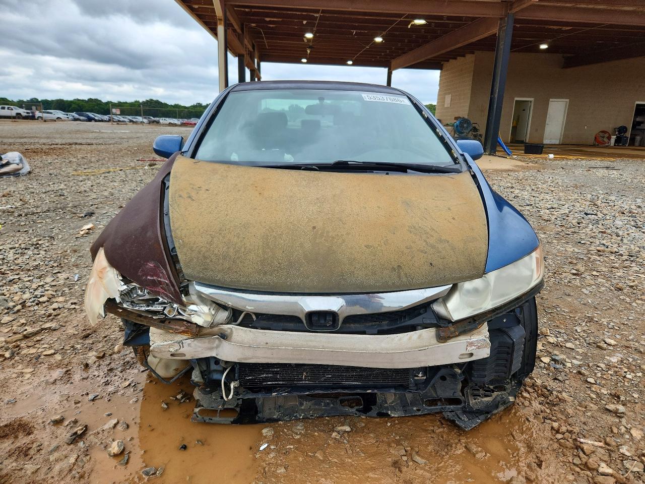 2009 Honda Civic Lx Blue vin: 1HGFA165X9L002304