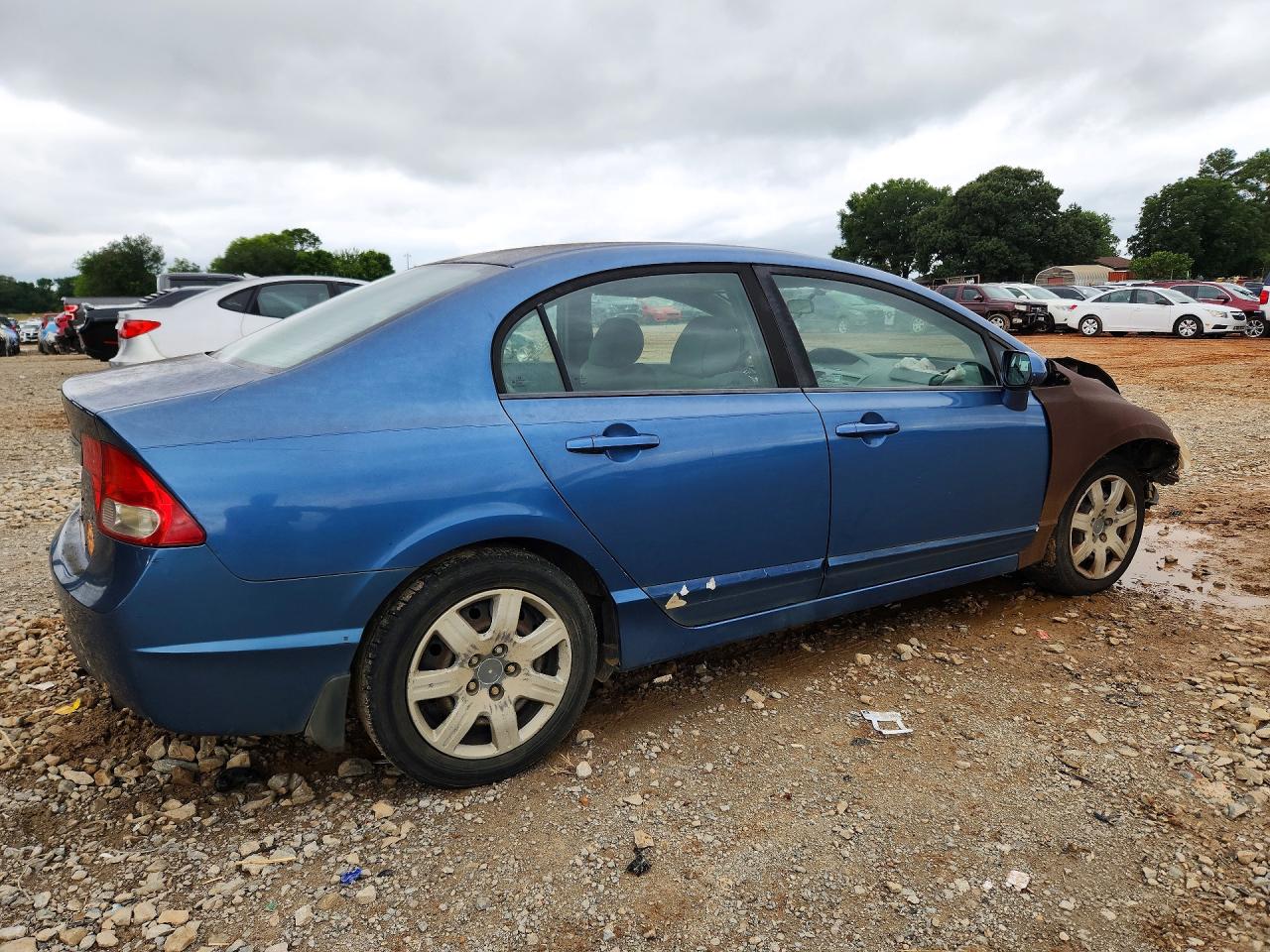 2009 Honda Civic Lx Blue vin: 1HGFA165X9L002304