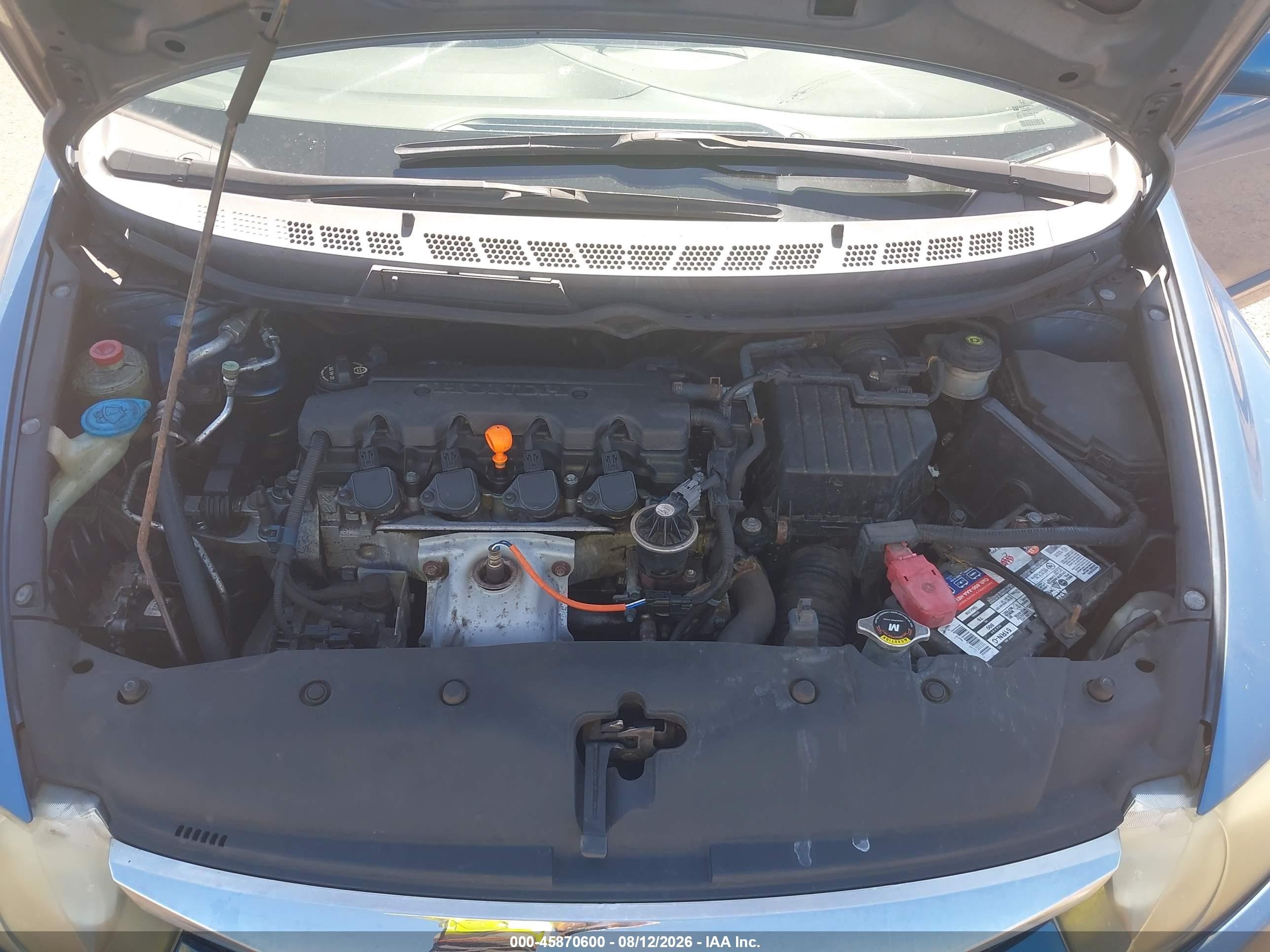 2009 Honda Civic Lx Blue vin: 1HGFA165X9L006580