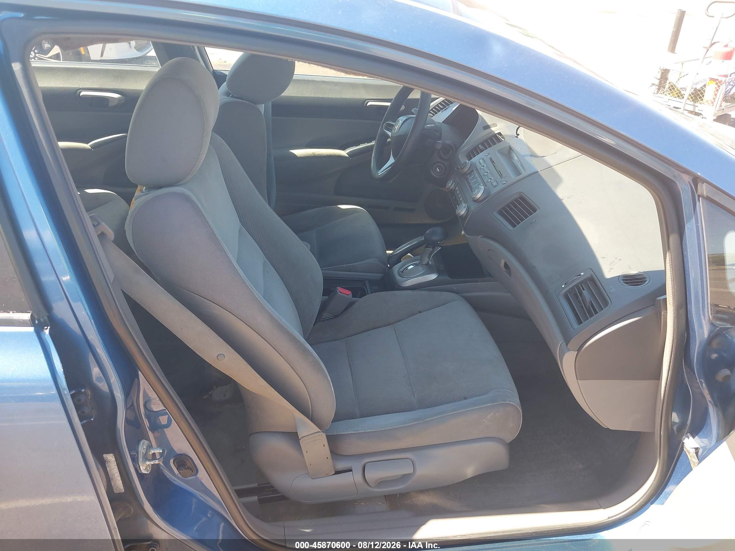 2009 Honda Civic Lx Blue vin: 1HGFA165X9L006580