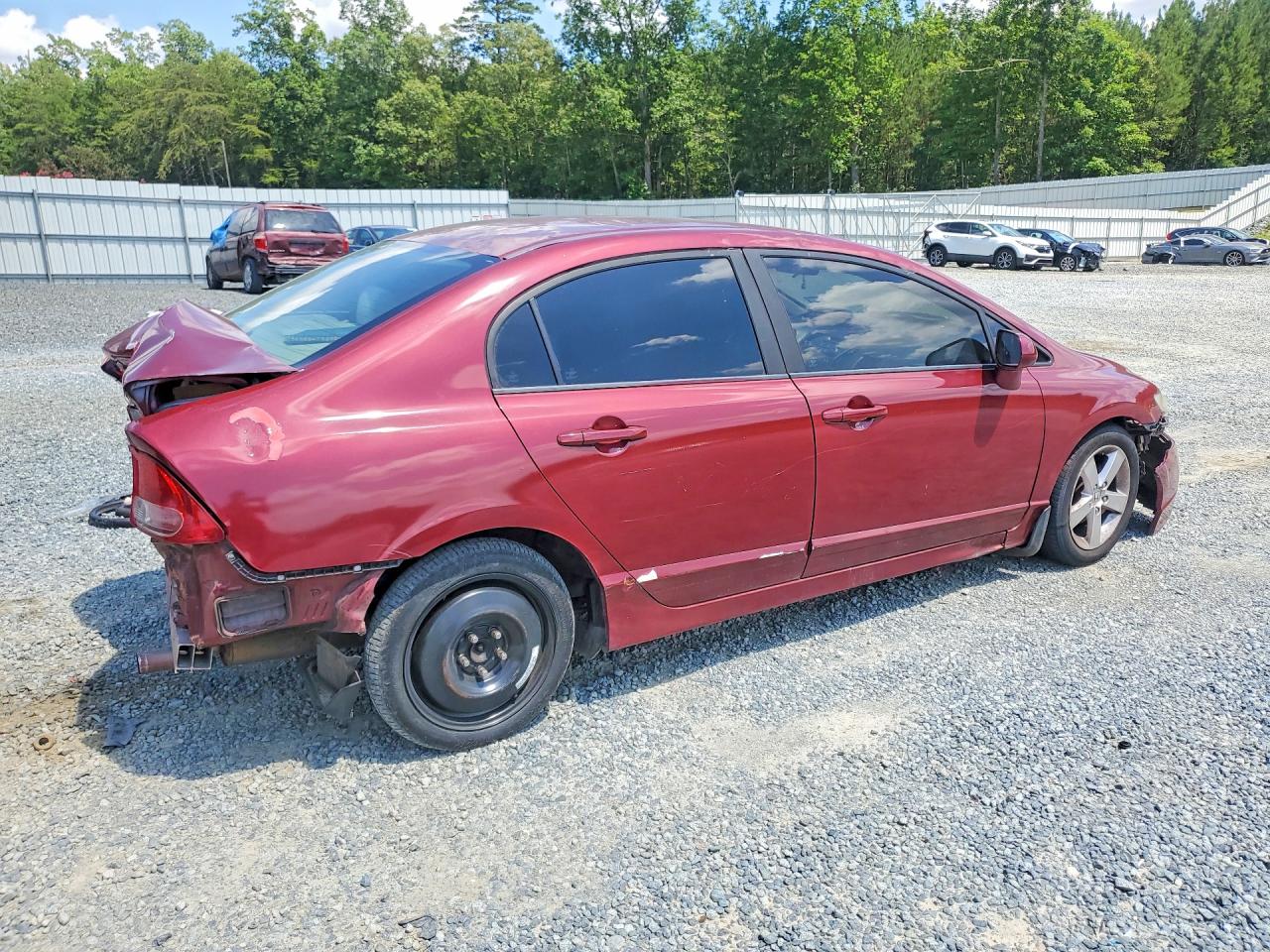 2009 Honda Civic Lx Burgundy vin: 1HGFA165X9L014226