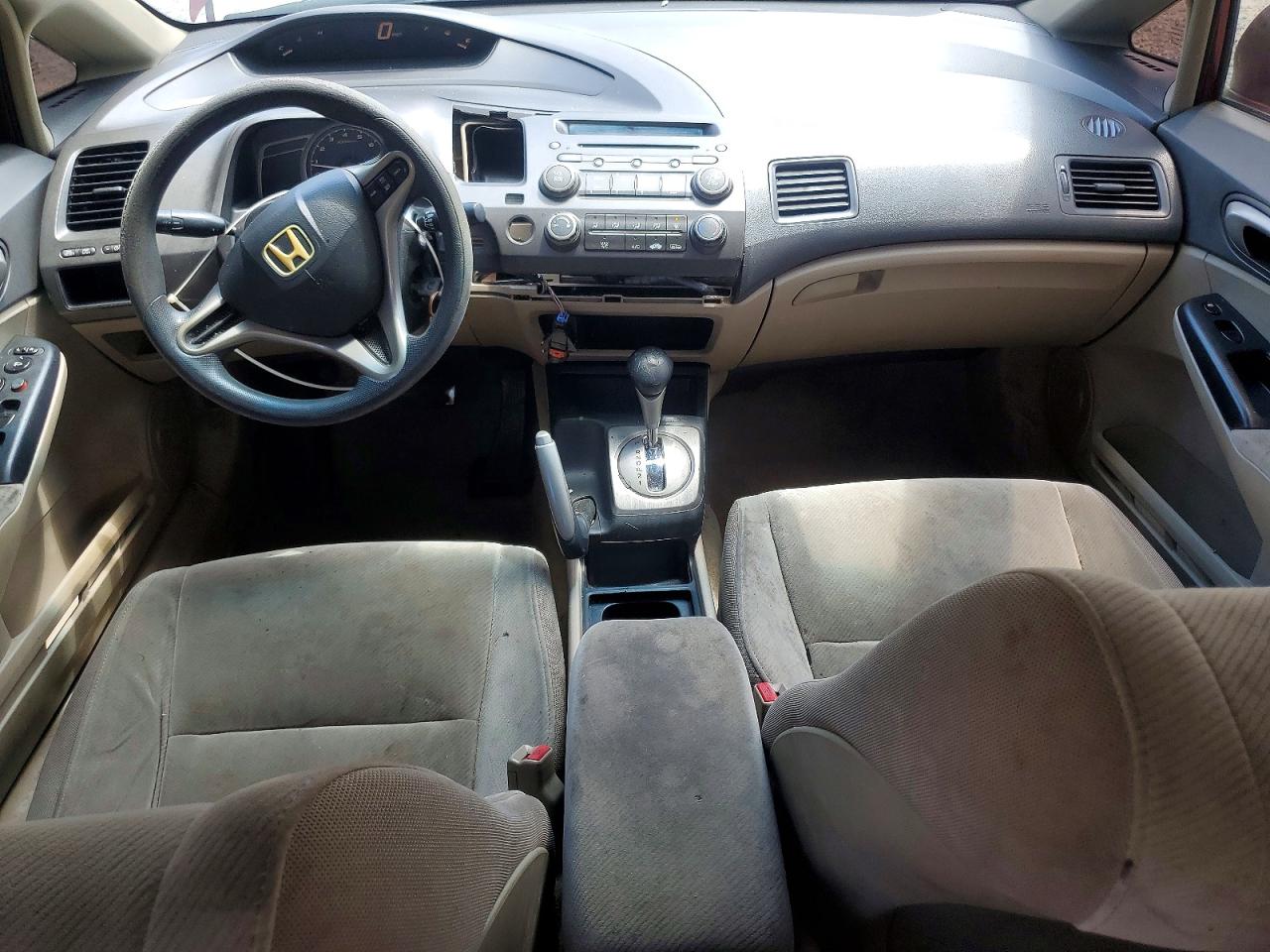 2009 Honda Civic Lx Burgundy vin: 1HGFA165X9L014226