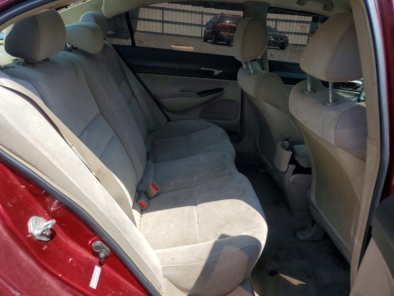 2009 Honda Civic Lx Burgundy vin: 1HGFA165X9L014226