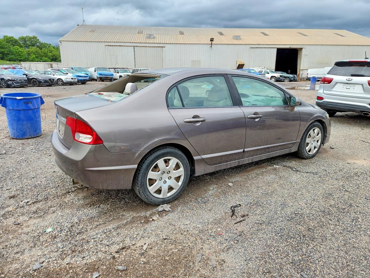 2009 Honda Civic Lx Gray vin: 1HGFA165X9L015604