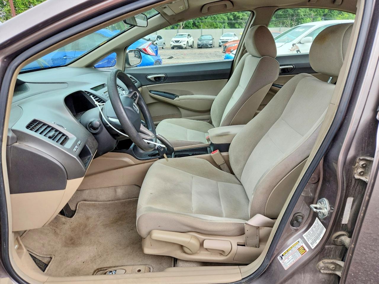 2009 Honda Civic Lx Gray vin: 1HGFA165X9L015604