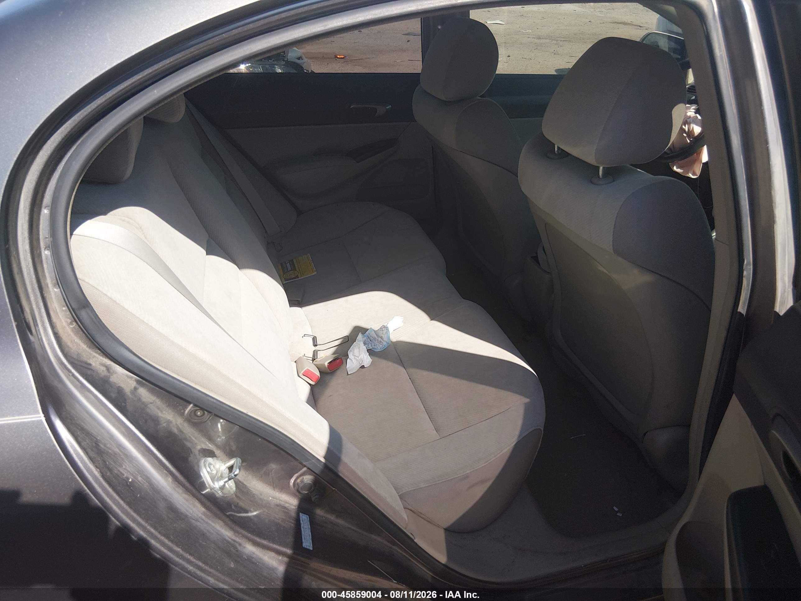 2009 Honda Civic Lx Gray vin: 1HGFA165X9L024254