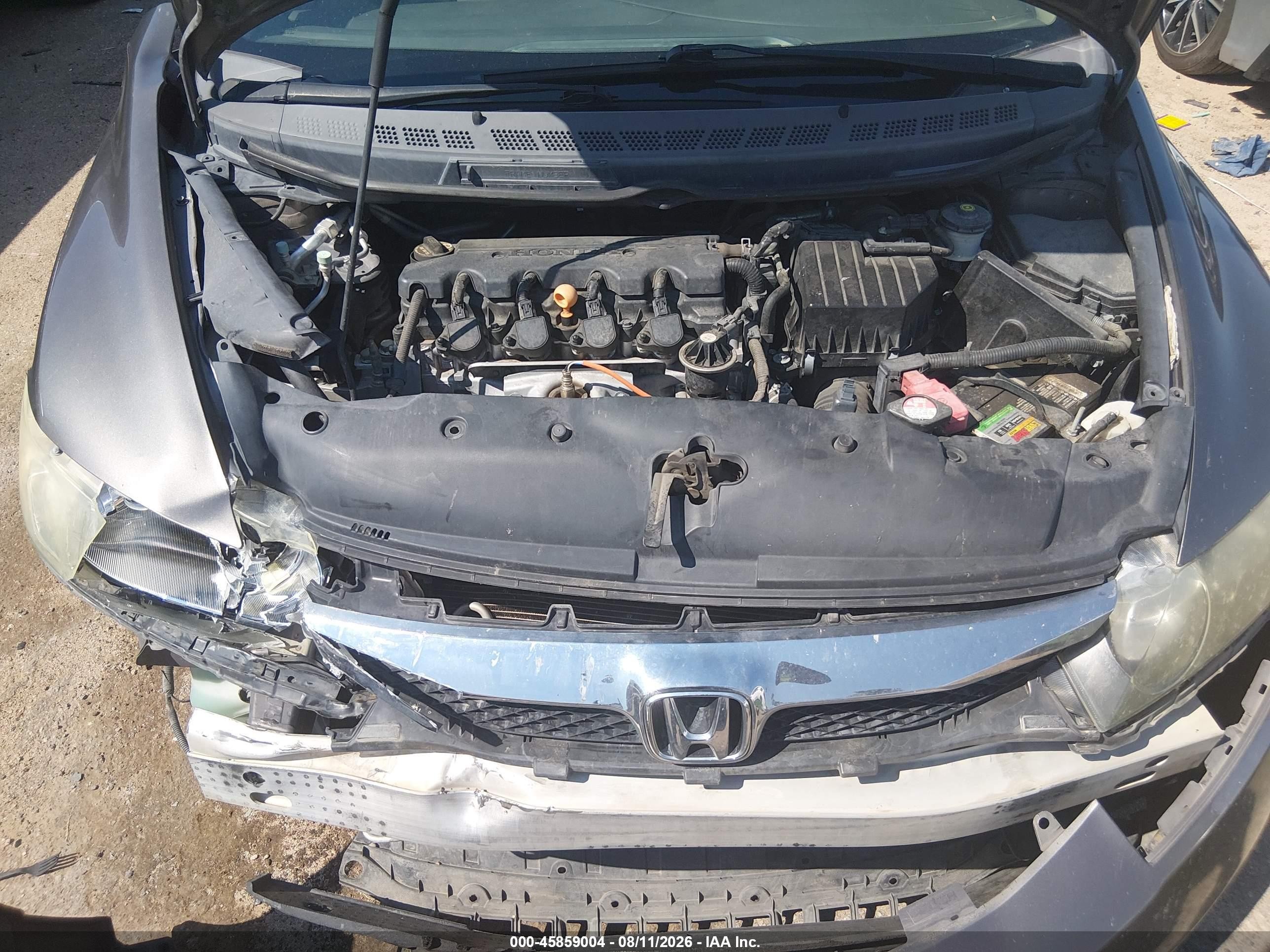 2009 Honda Civic Lx Gray vin: 1HGFA165X9L024254