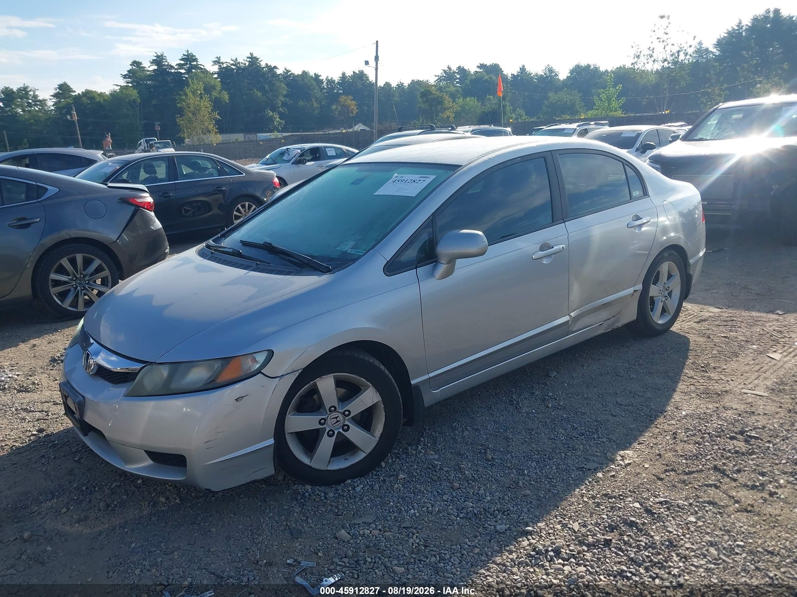 2009 Honda Civic Lx Silver vin: 1HGFA165X9L026764