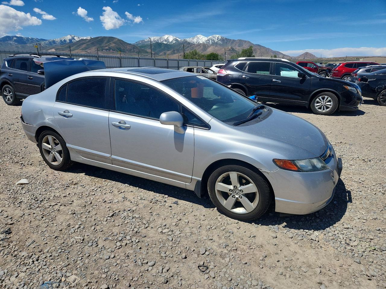 2006 Honda Civic Ex Silver vin: 1HGFA16806L038038