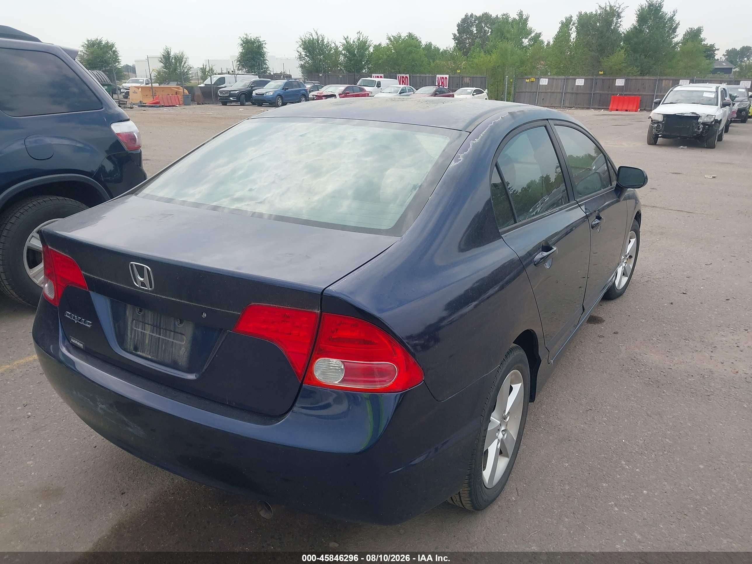 2006 Honda Civic Ex Blue vin: 1HGFA16806L044258