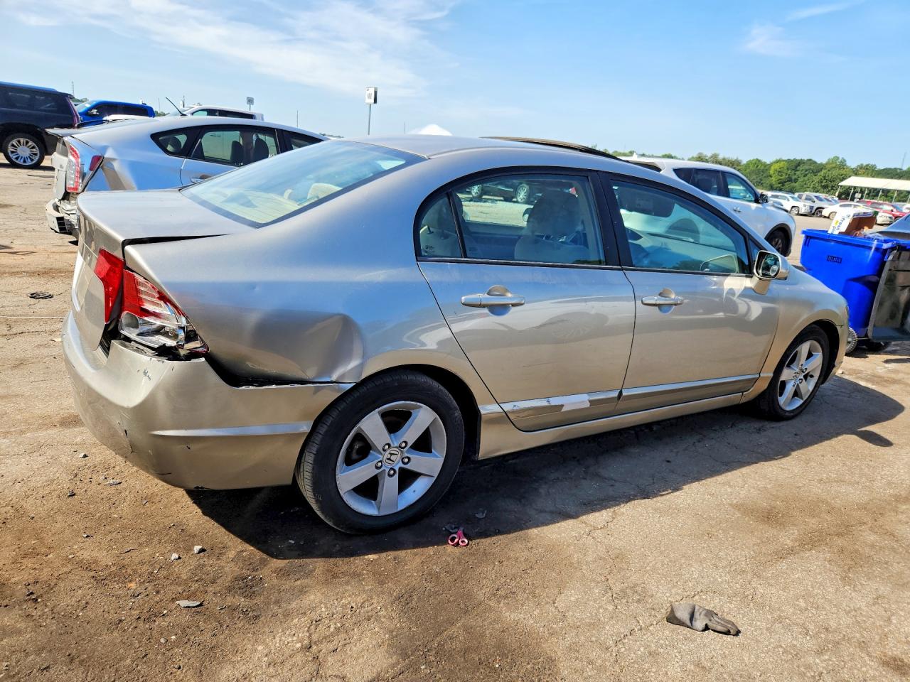 2006 Honda Civic Ex Beige vin: 1HGFA16806L073887