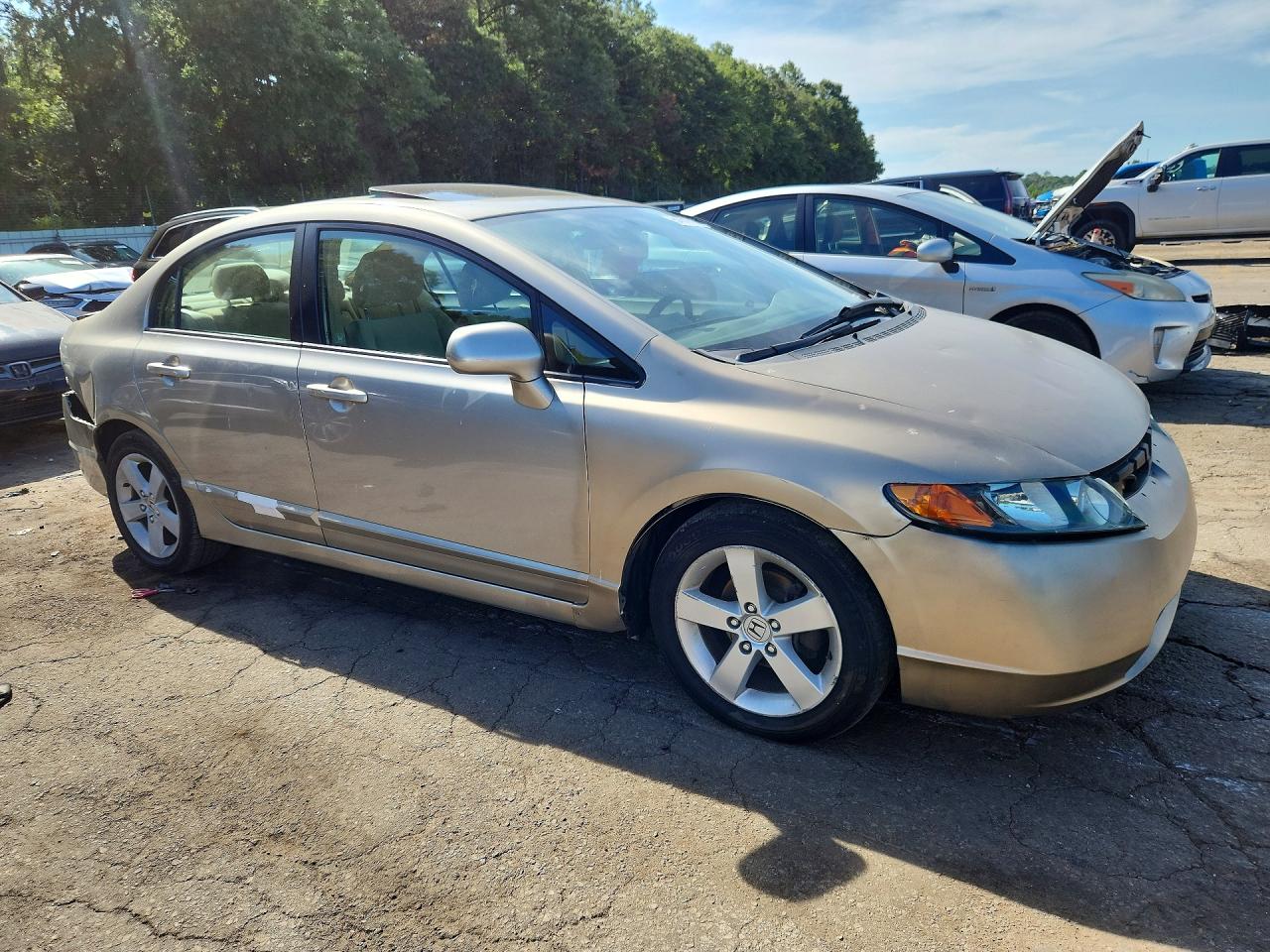 2006 Honda Civic Ex Beige vin: 1HGFA16806L073887