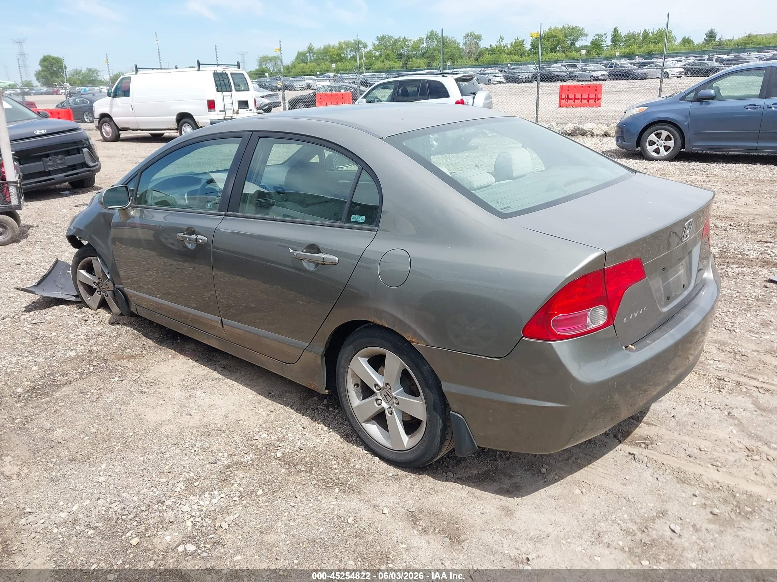 2006 Honda Civic Ex Gray vin: 1HGFA16806L130508