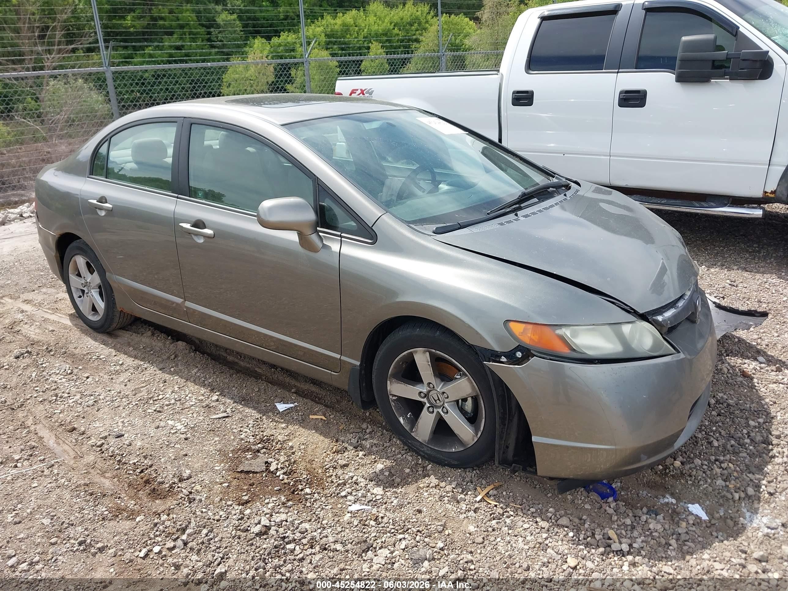 2006 Honda Civic Ex Gray vin: 1HGFA16806L130508