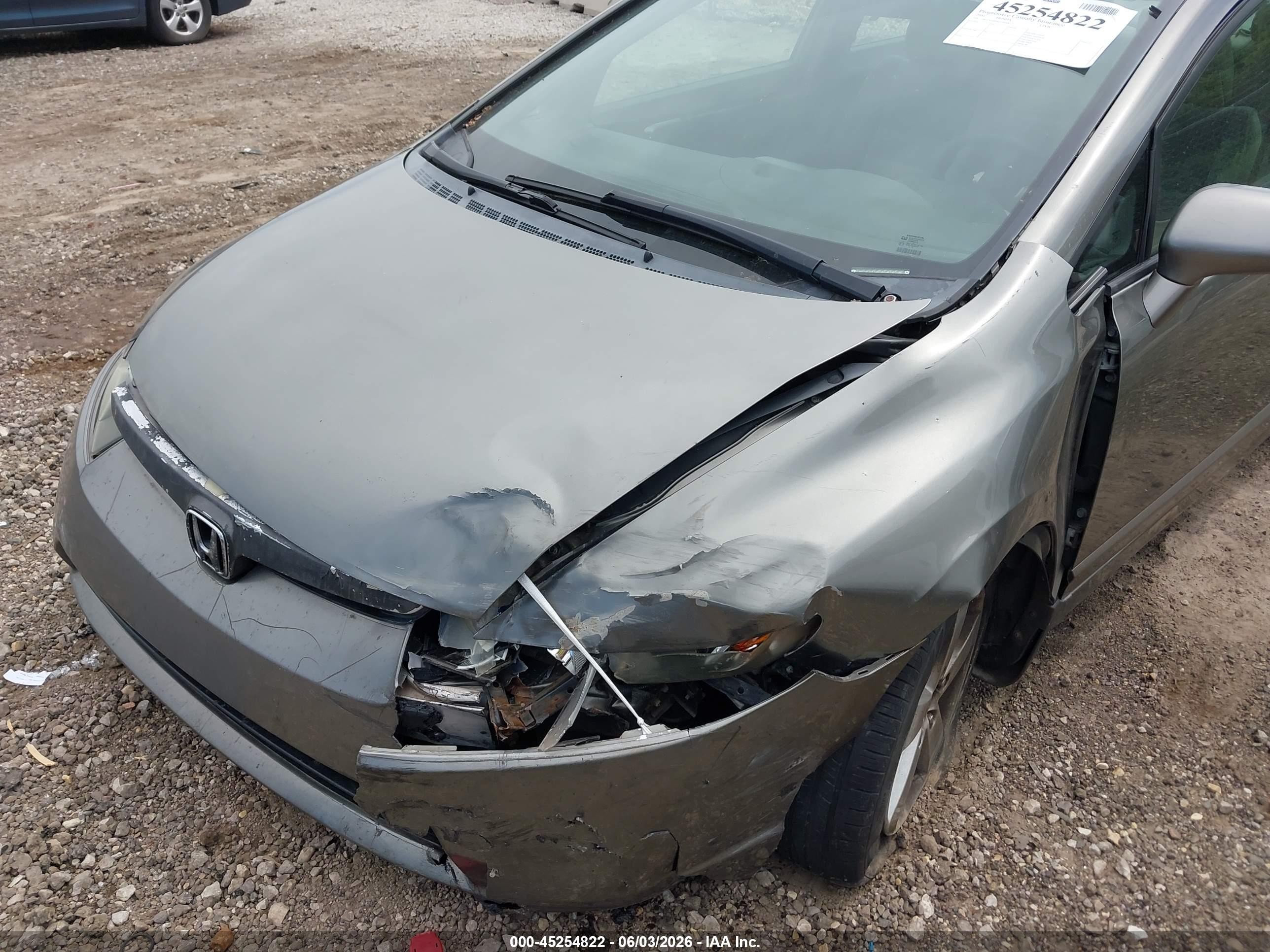 2006 Honda Civic Ex Gray vin: 1HGFA16806L130508