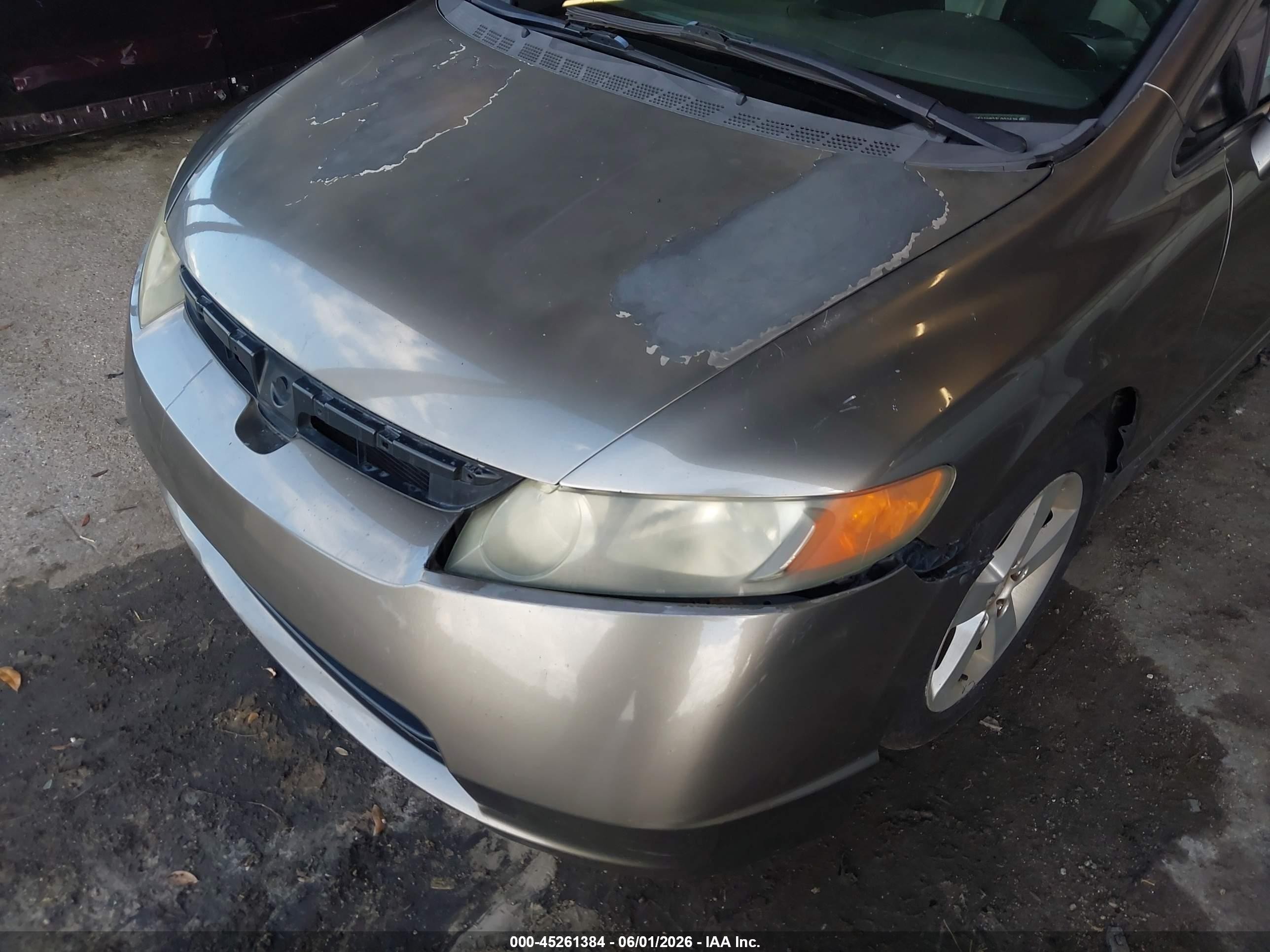 2007 Honda Civic Ex Beige vin: 1HGFA16807L002478