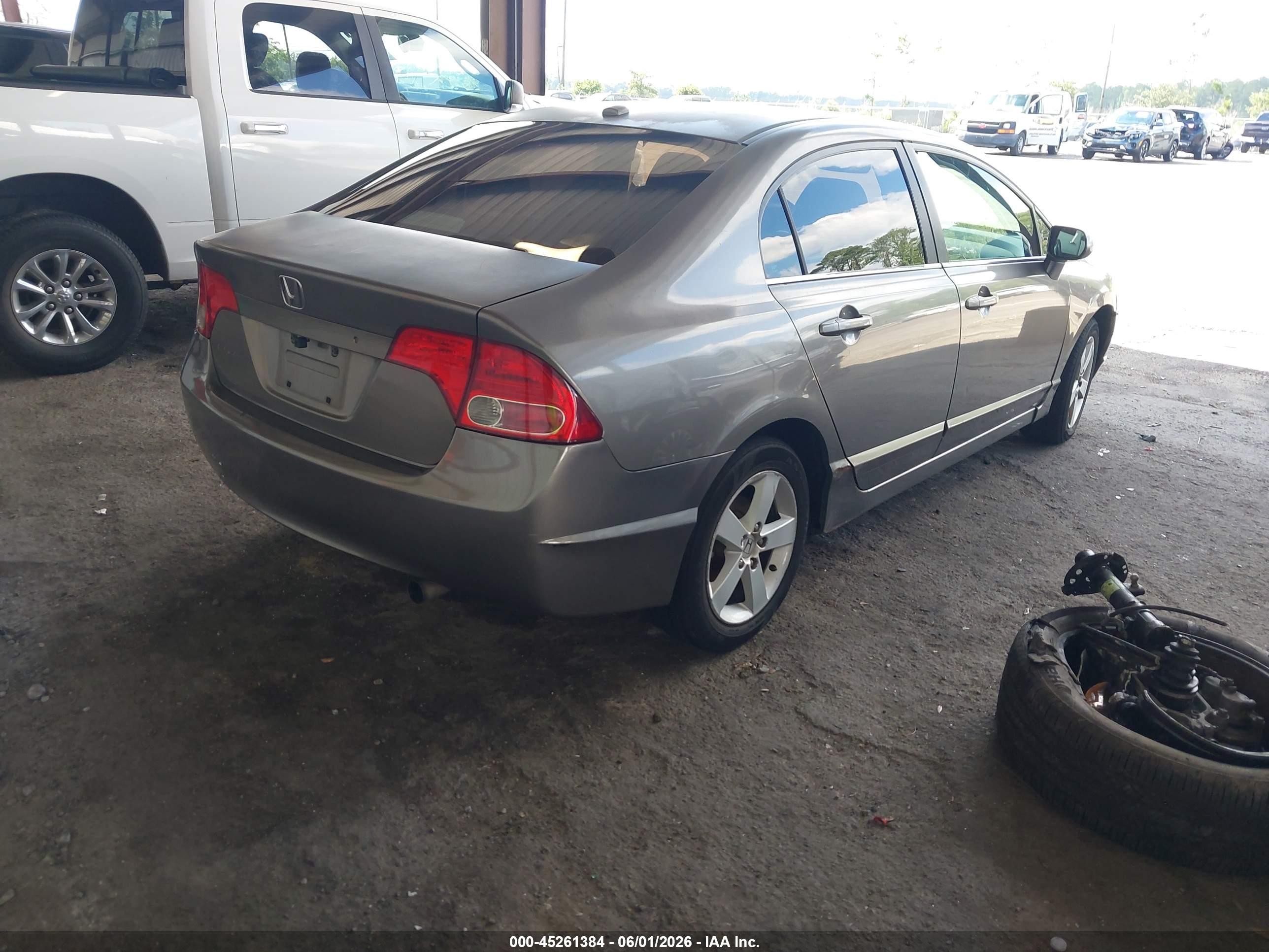 2007 Honda Civic Ex Beige vin: 1HGFA16807L002478