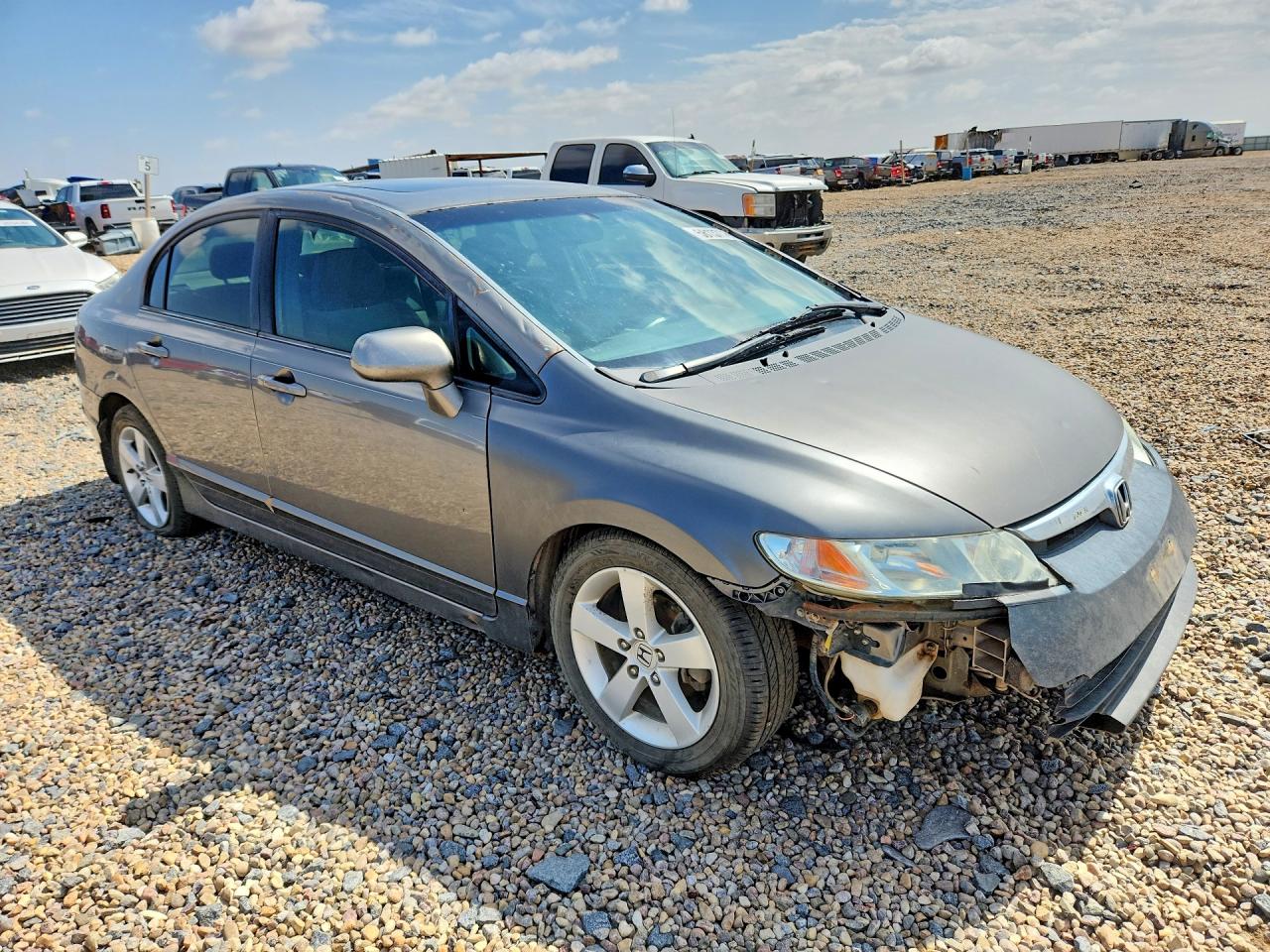 2007 Honda Civic Ex Gray vin: 1HGFA16807L012945