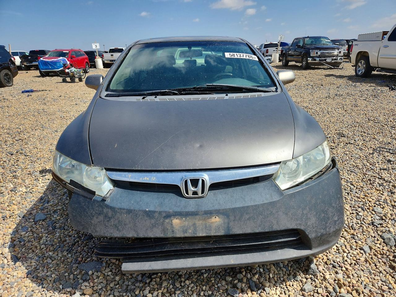2007 Honda Civic Ex Gray vin: 1HGFA16807L012945