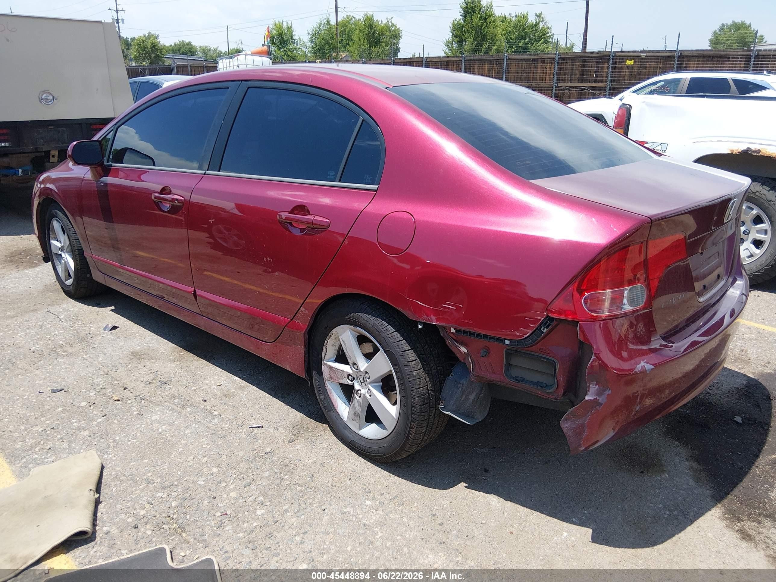 2007 Honda Civic Ex Бордовый vin: 1HGFA16807L017515